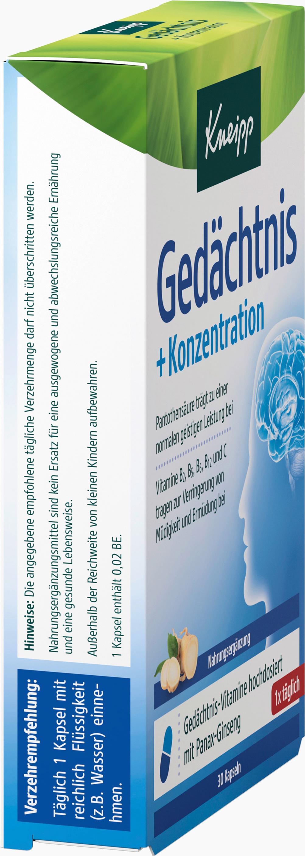 Produktbild Kneipp Gedächtnis + Konzentration 4 von 4