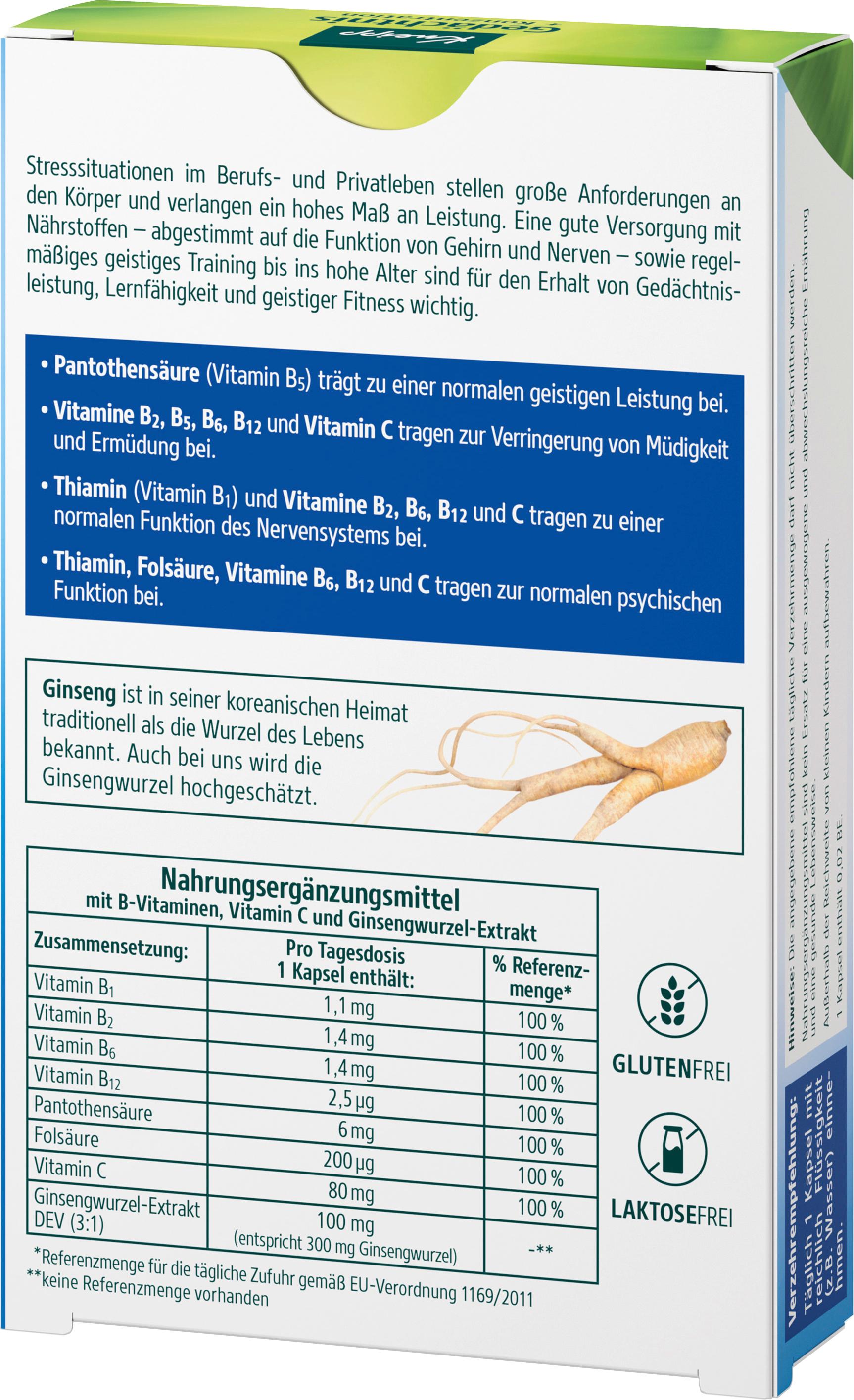 Produktbild Kneipp Gedächtnis + Konzentration 2 von 4