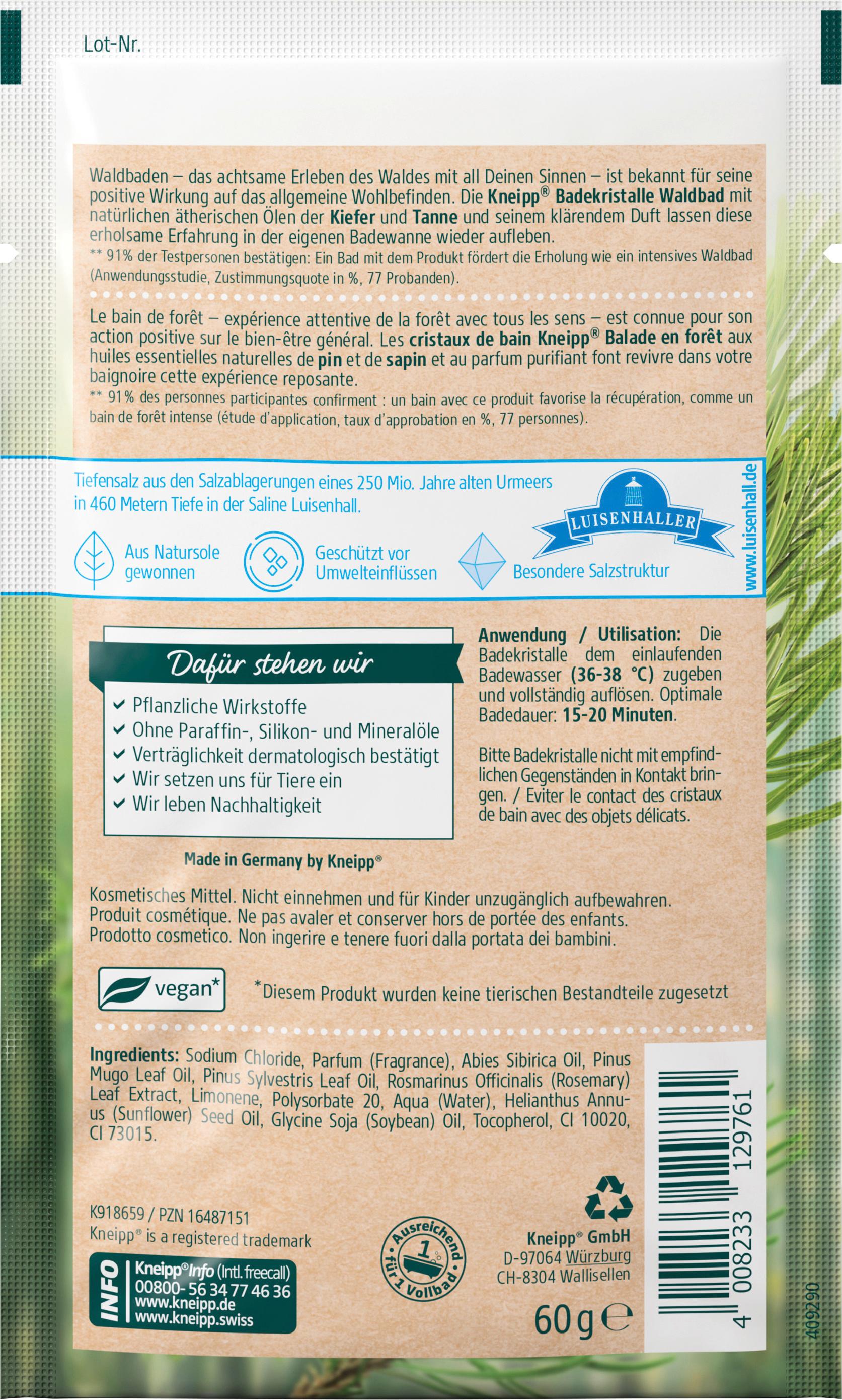Produktbild Kneipp Badekristalle Wald-Bad 2 von 2