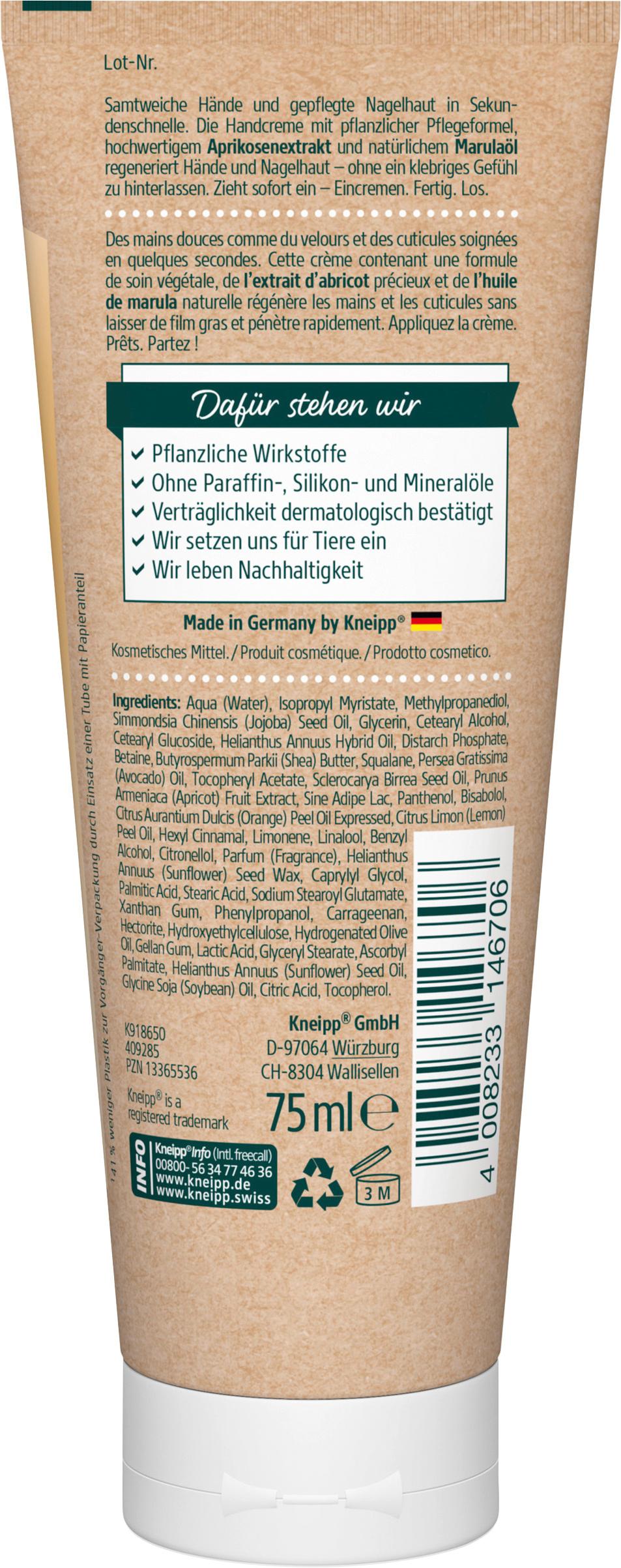 Produktbild Kneipp Sekunden Hand&Nagel Creme 2 von 2