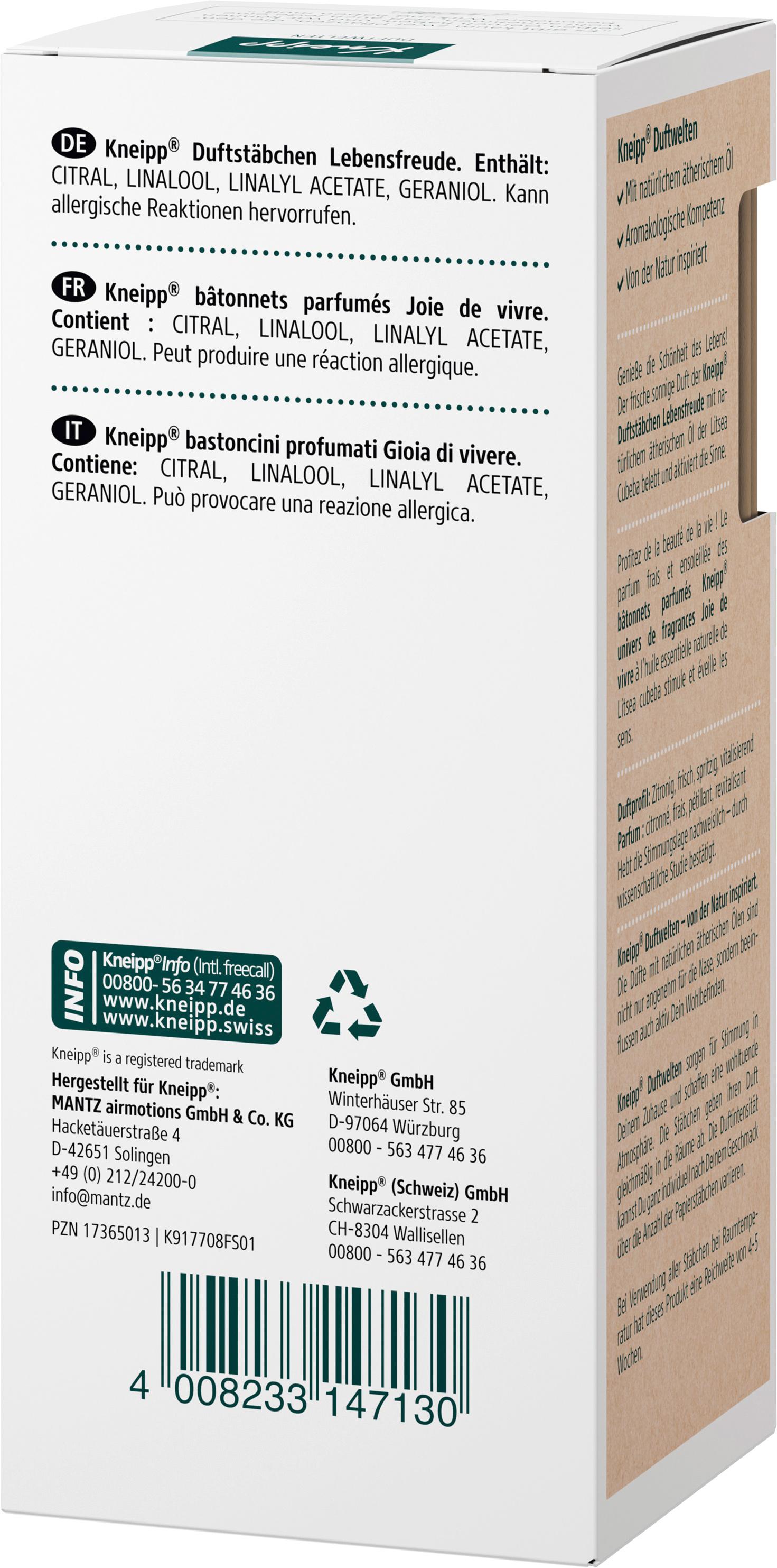 Produktbild Kneipp Duftwelten Lebens-Freude Duftstäbchen 2 von 6