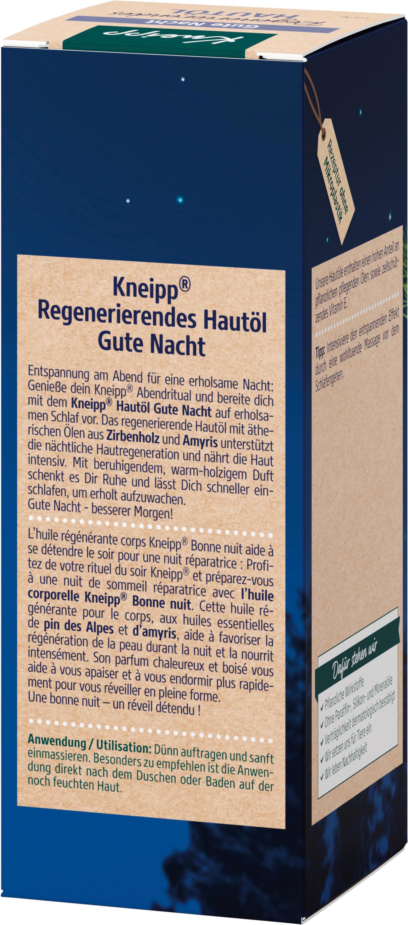 Produktbild Kneipp Regenerierendes Hautöl Gute Nacht 3 von 7