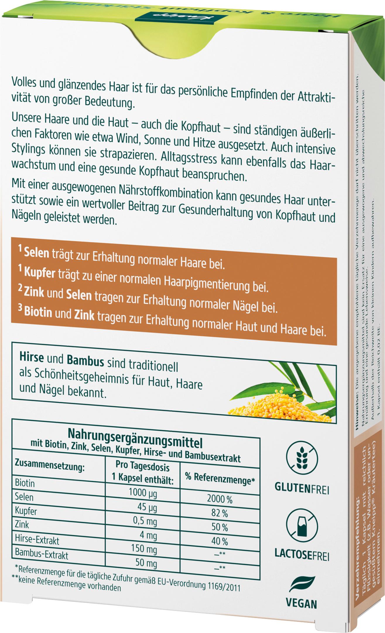 Produktbild Kneipp Haare&Kopfhaut Stärkung 30 Kapseln Beautiful Me 2 von 4