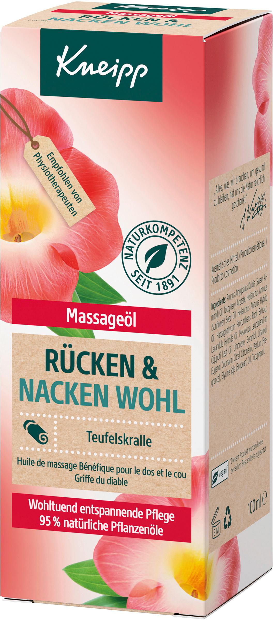 Kneipp Massageöl Rücken&Nacken Wohl
