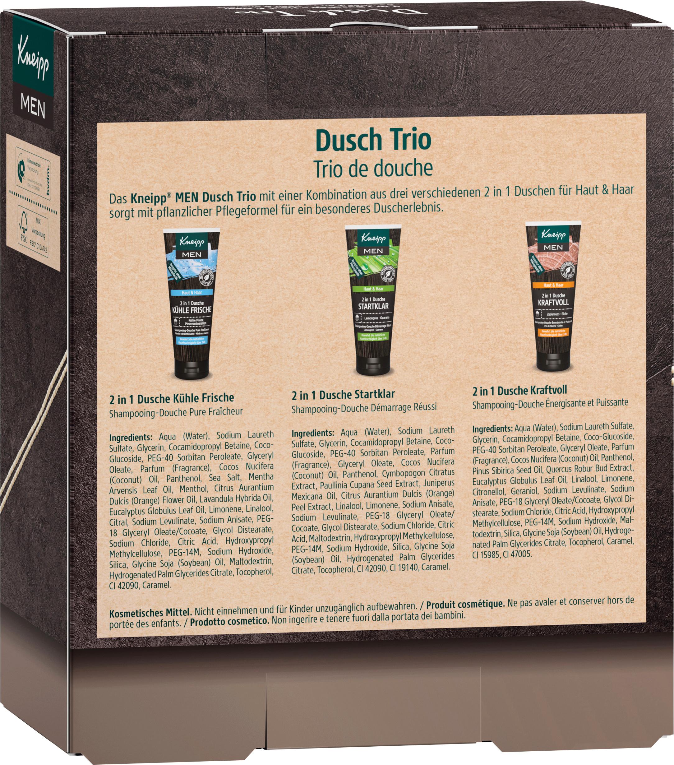 Produktbild Kneipp Men Dusch Trio Geschenkset 2 von 2