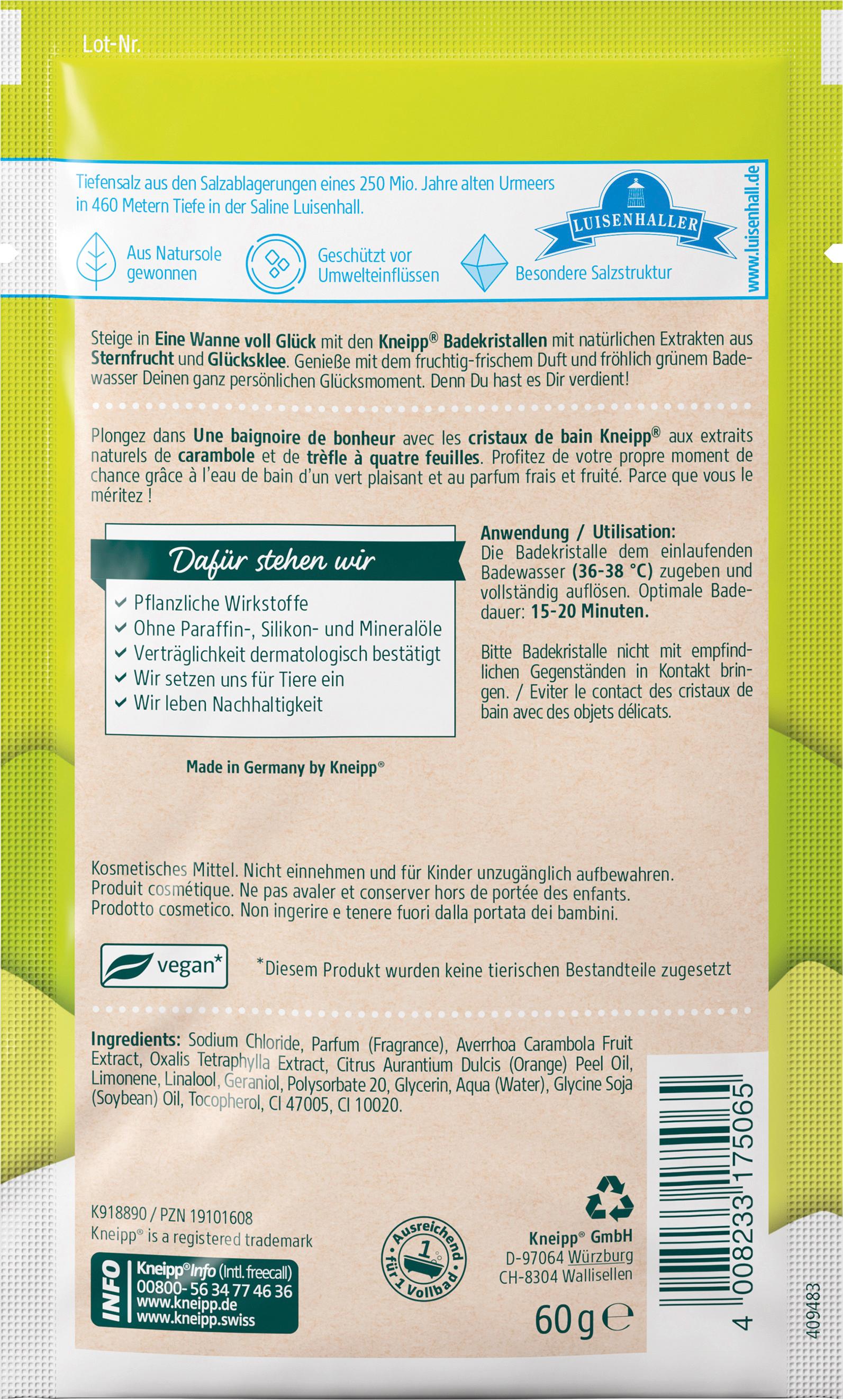 Produktbild Kneipp Badekristalle Eine Wanne voll Glück 2 von 2