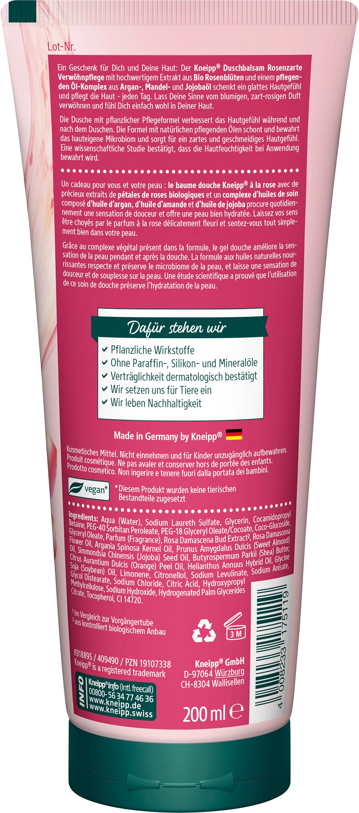 Produktbild Kneipp Duschbalsam Rosenzarte Verwöhnpflege 2 von 2