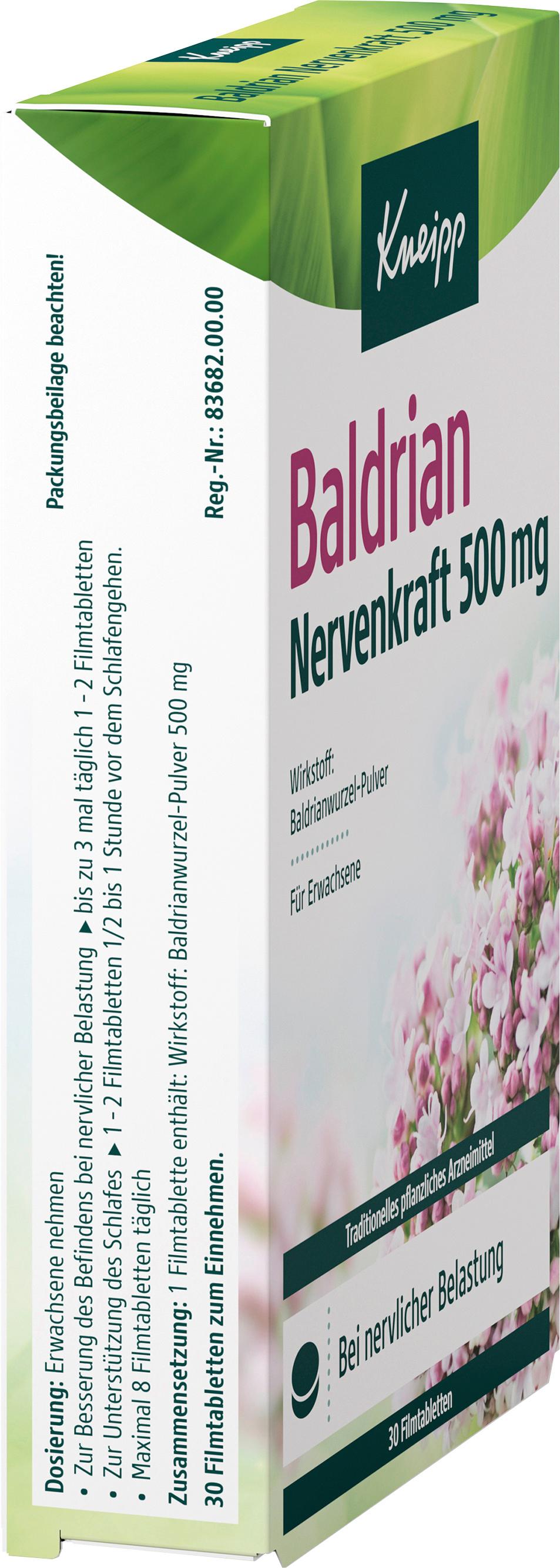 Produktbild Kneipp Baldrian Nervenkraft 500mg 3 von 4
