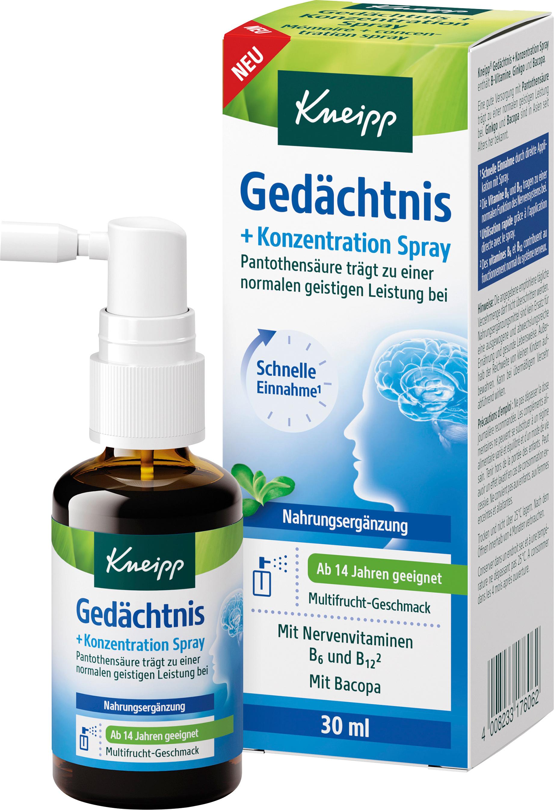 Produktbild Kneipp Gedächtnis + Konzentration Spray 3 von 4