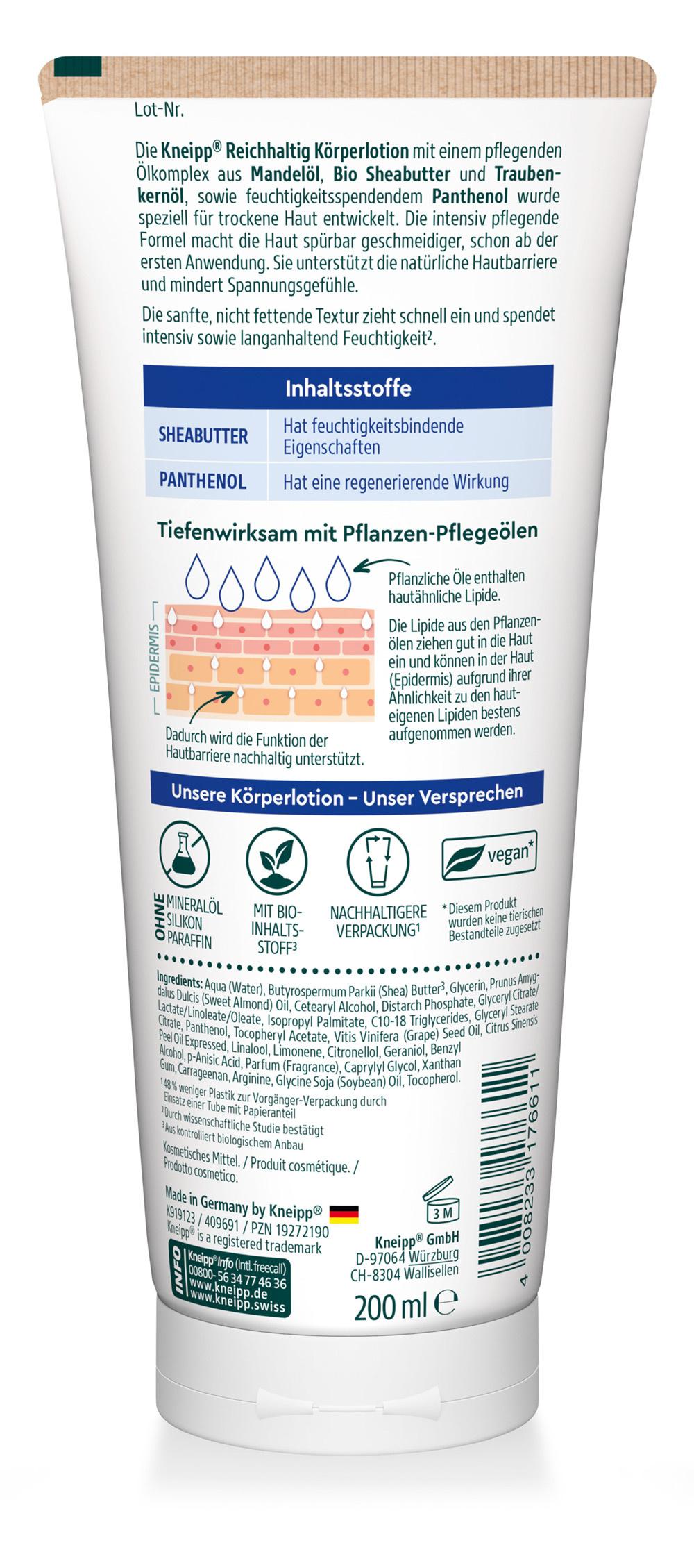 Produktbild Kneipp Körperlotion Reichhaltig 2 von 2