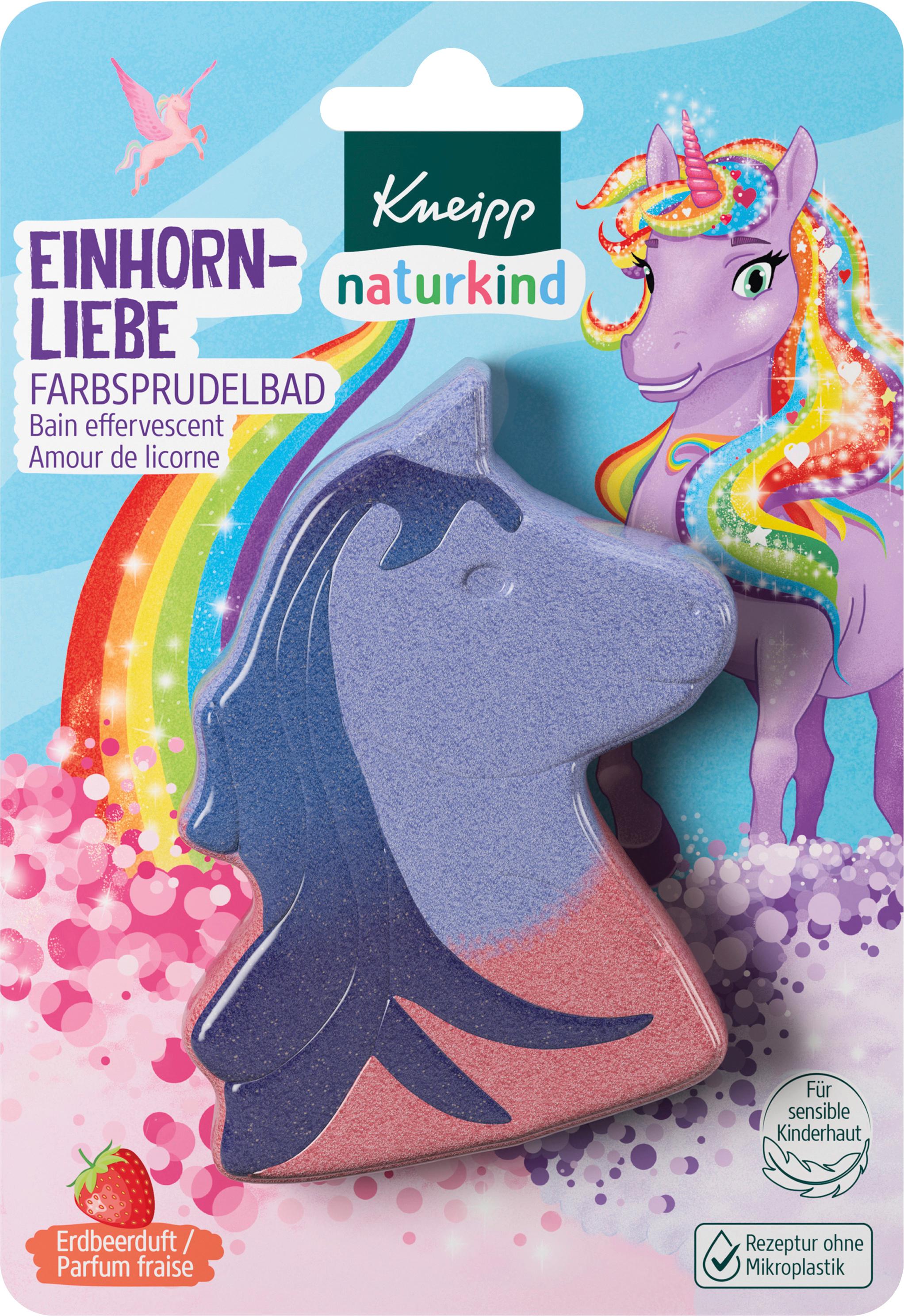 Kneipp naturkind Einhorn Liebe Farbsprudelbad