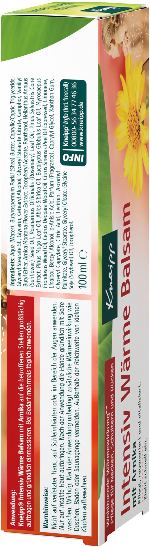 Produktbild Kneipp Intensiv Wärme Balsam mit Arnika 3 von 4