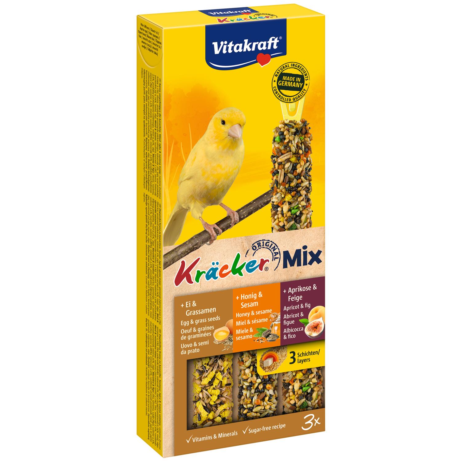 Vitakraft Kräcker® Trio-Mix Ei Frucht Honig Kanarien