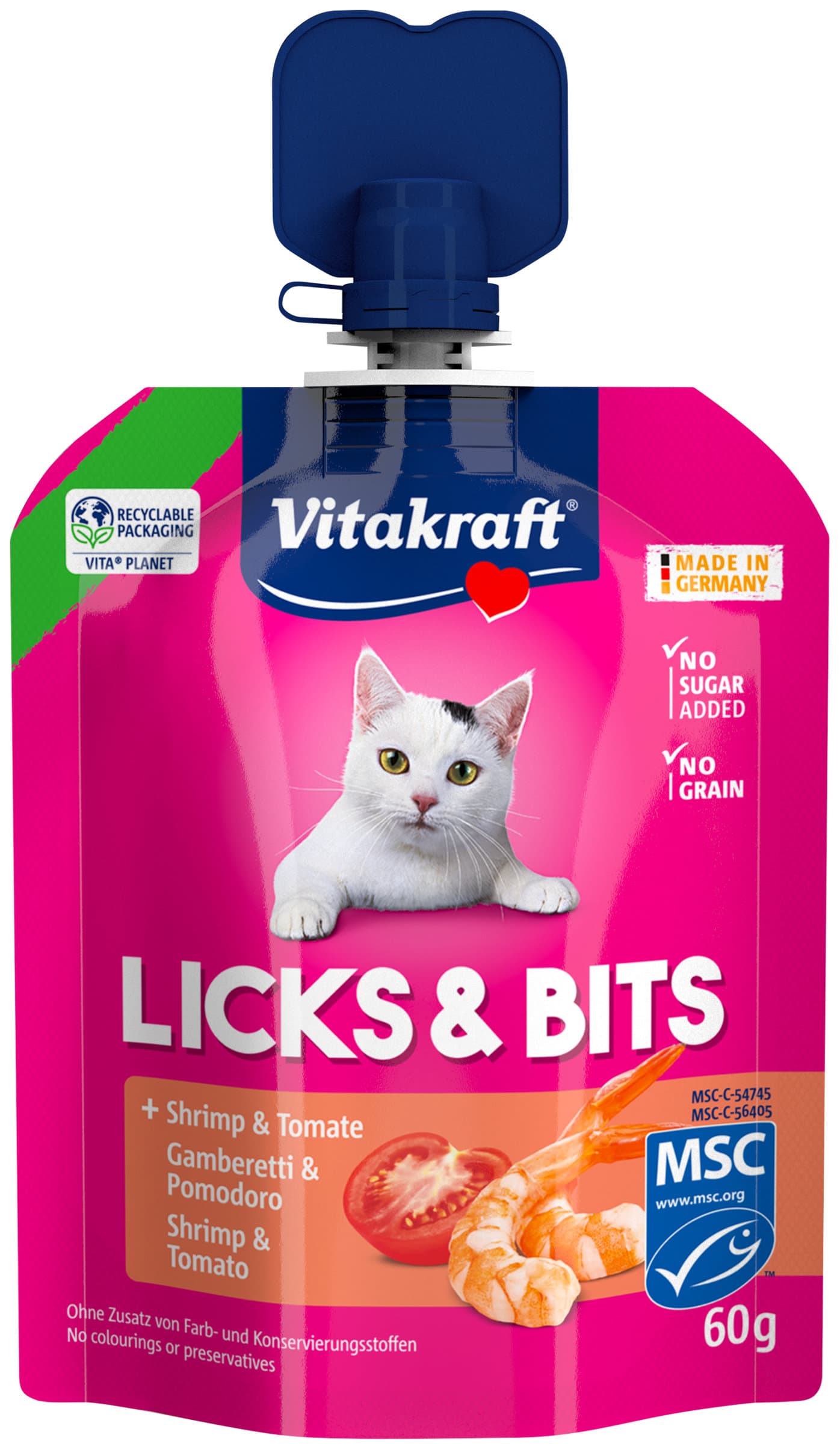 Vitakraft Katzensnack Licks & Bits Shrimp & Tomate