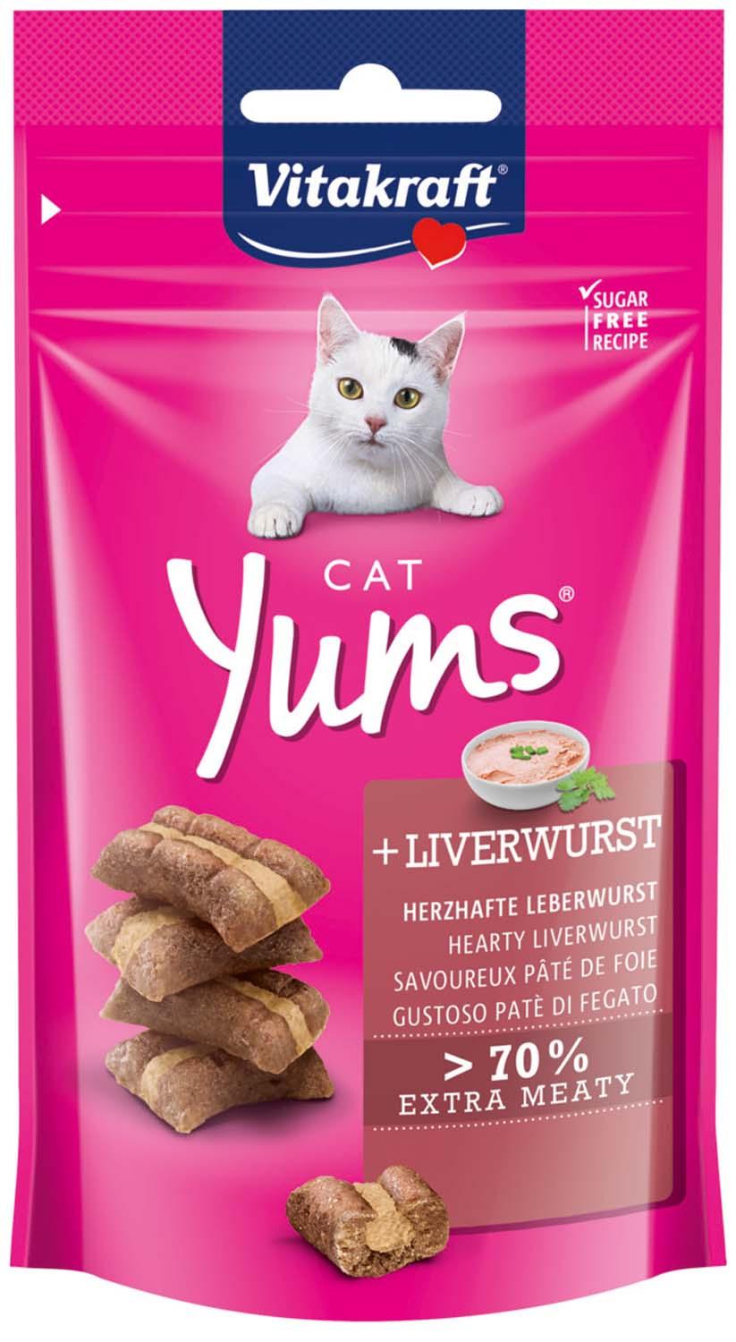 Vitakraft Katzensnack Cat Yums® + Leberwurst