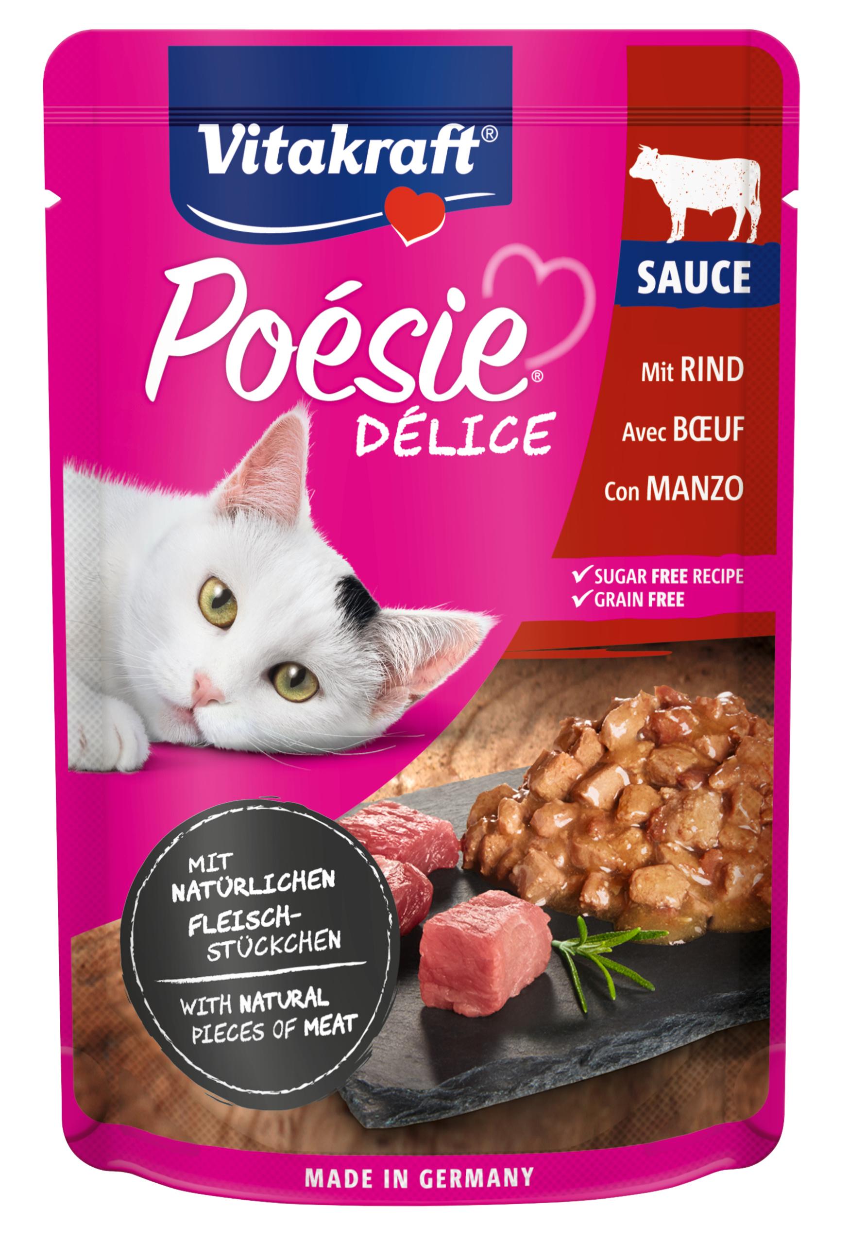Vitakraft Katzennassfutter Poésie® Déli Sauce + Rind