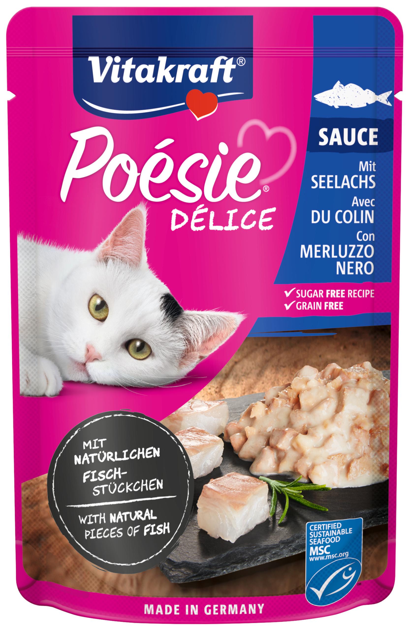Vitakraft Katzennassfutter Poésie® Déli Sauce + Seelachs