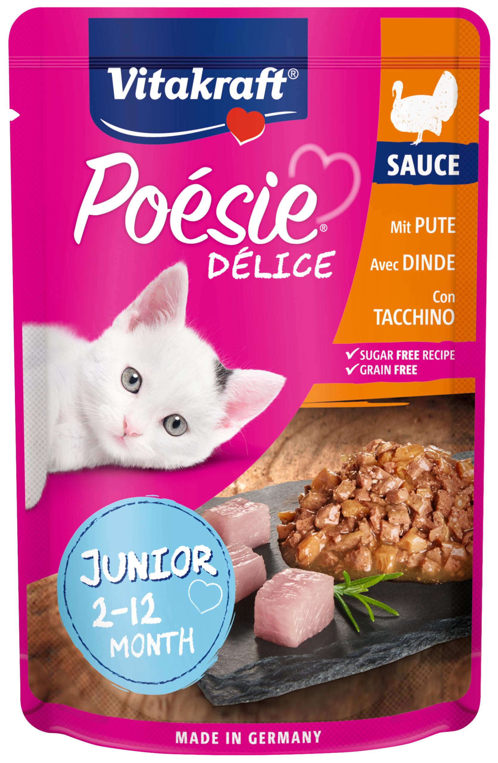 Vitakraft Katzennassfutter Poésie® Déli Sauce Junior + Putenbrust