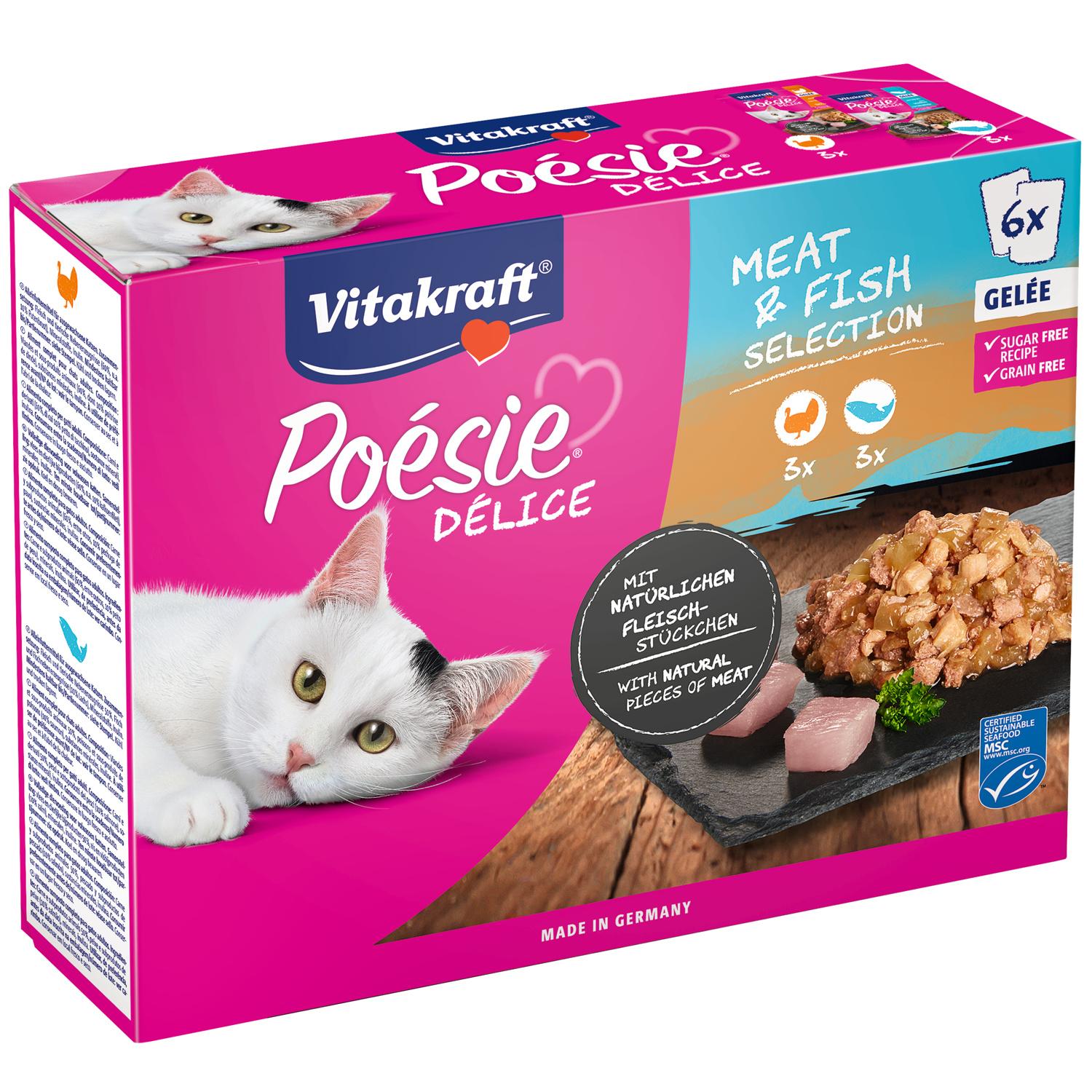 Vitakraft Poésie®Dél., Gelée, Meat&Fish MSC