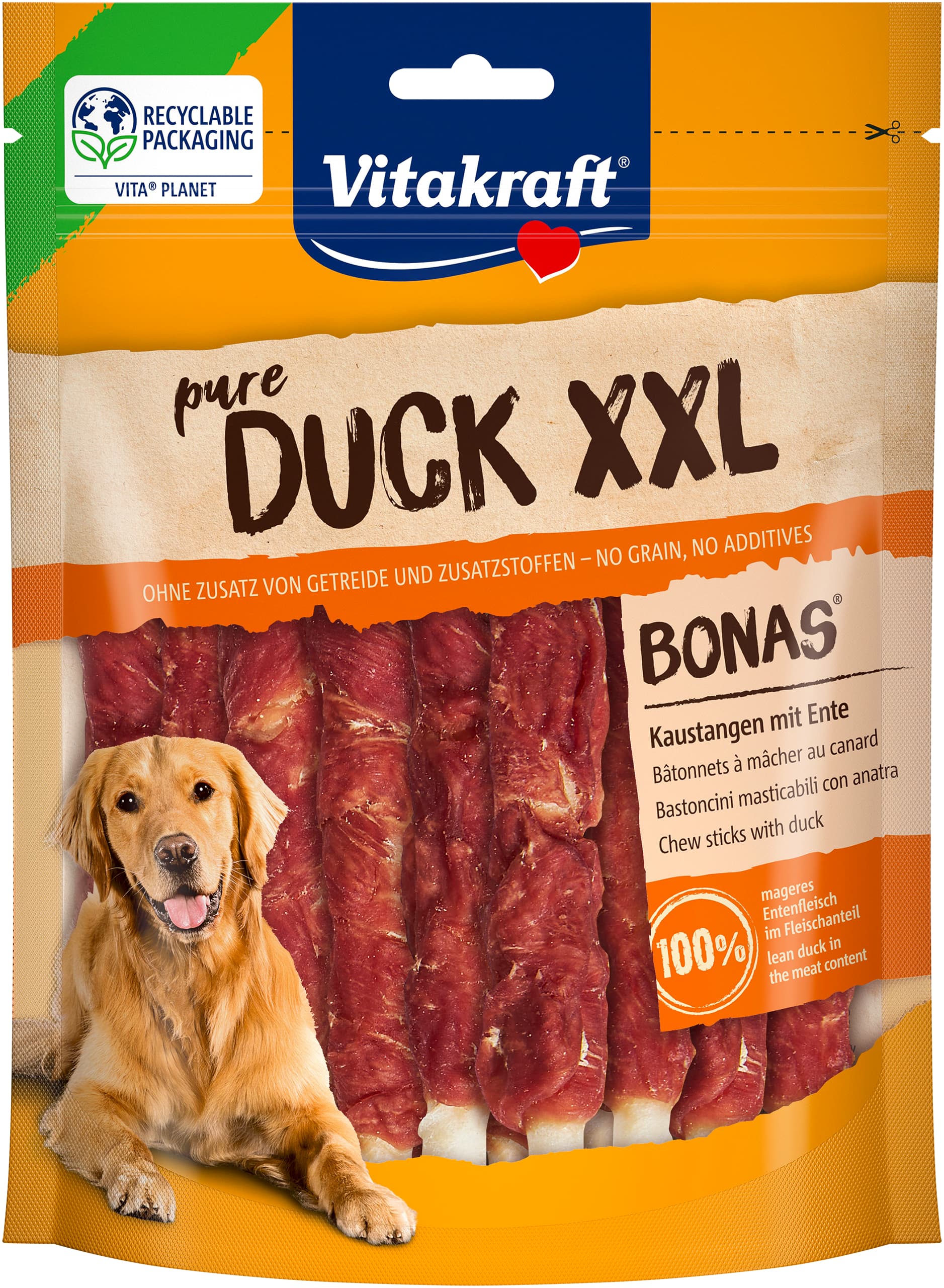 Vitakraft Hundesnack Bonas® Kaustangen mit Ente