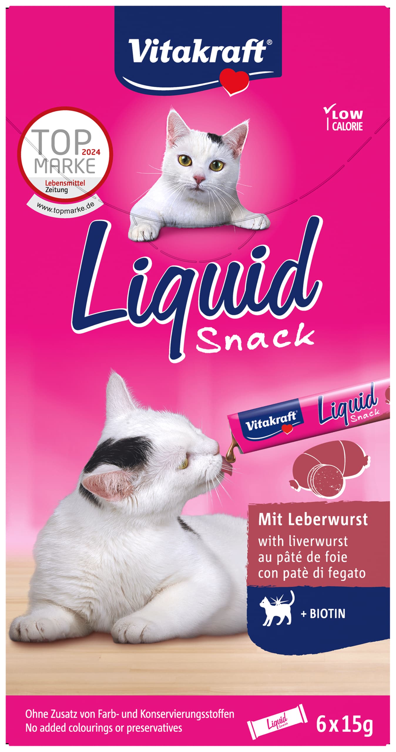 Vitakraft Katzensnack Liquid mit Leberwurst