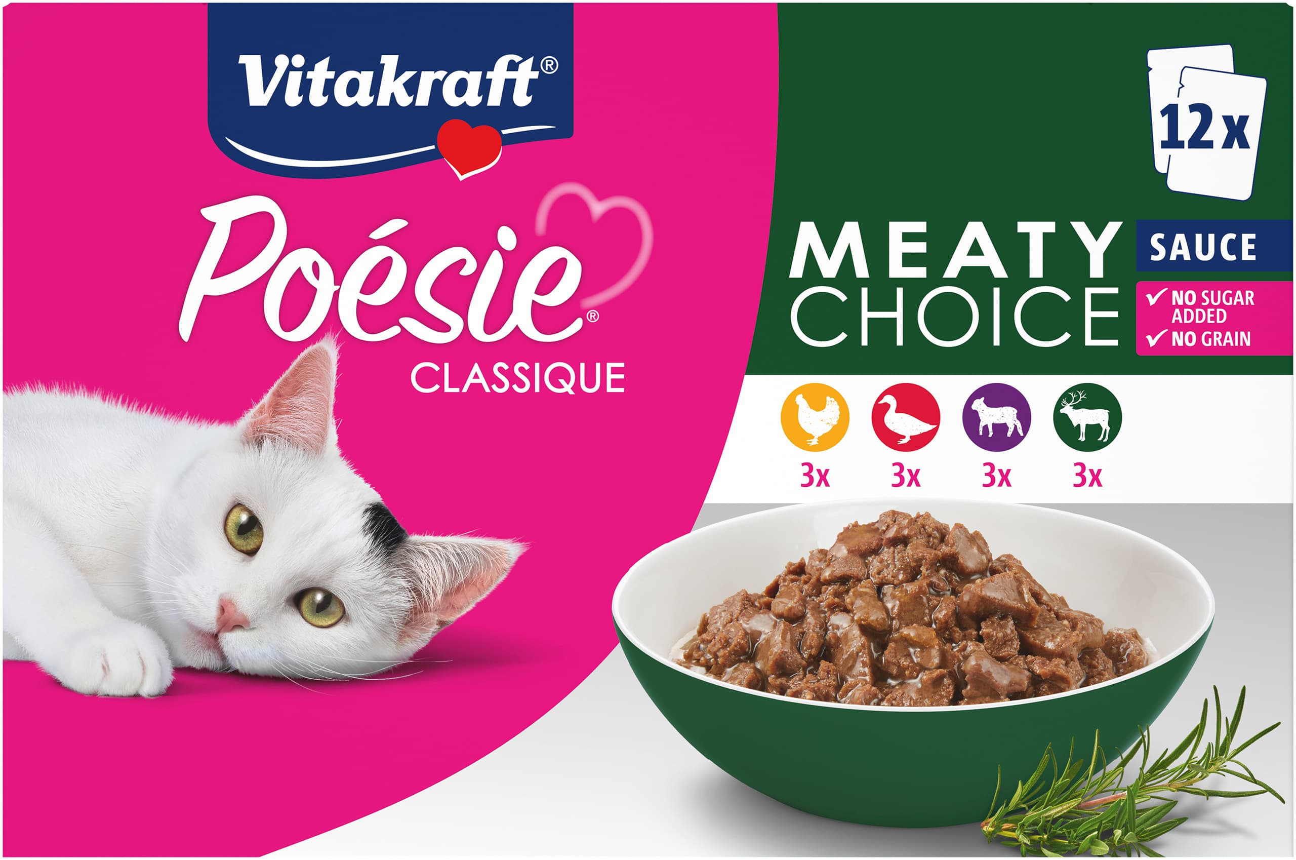 Vitakraft Katzennassfutter Poésie® Classique Meaty Choice