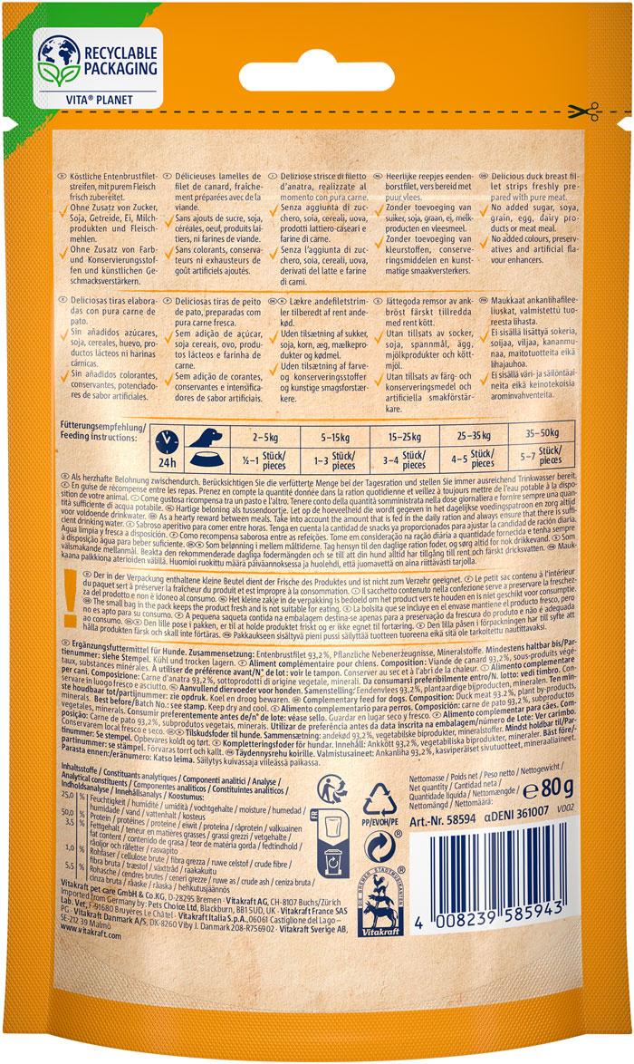 Produktbild Vitakraft Hundesnack DUCK Entenfleischstreifen 2 von 3