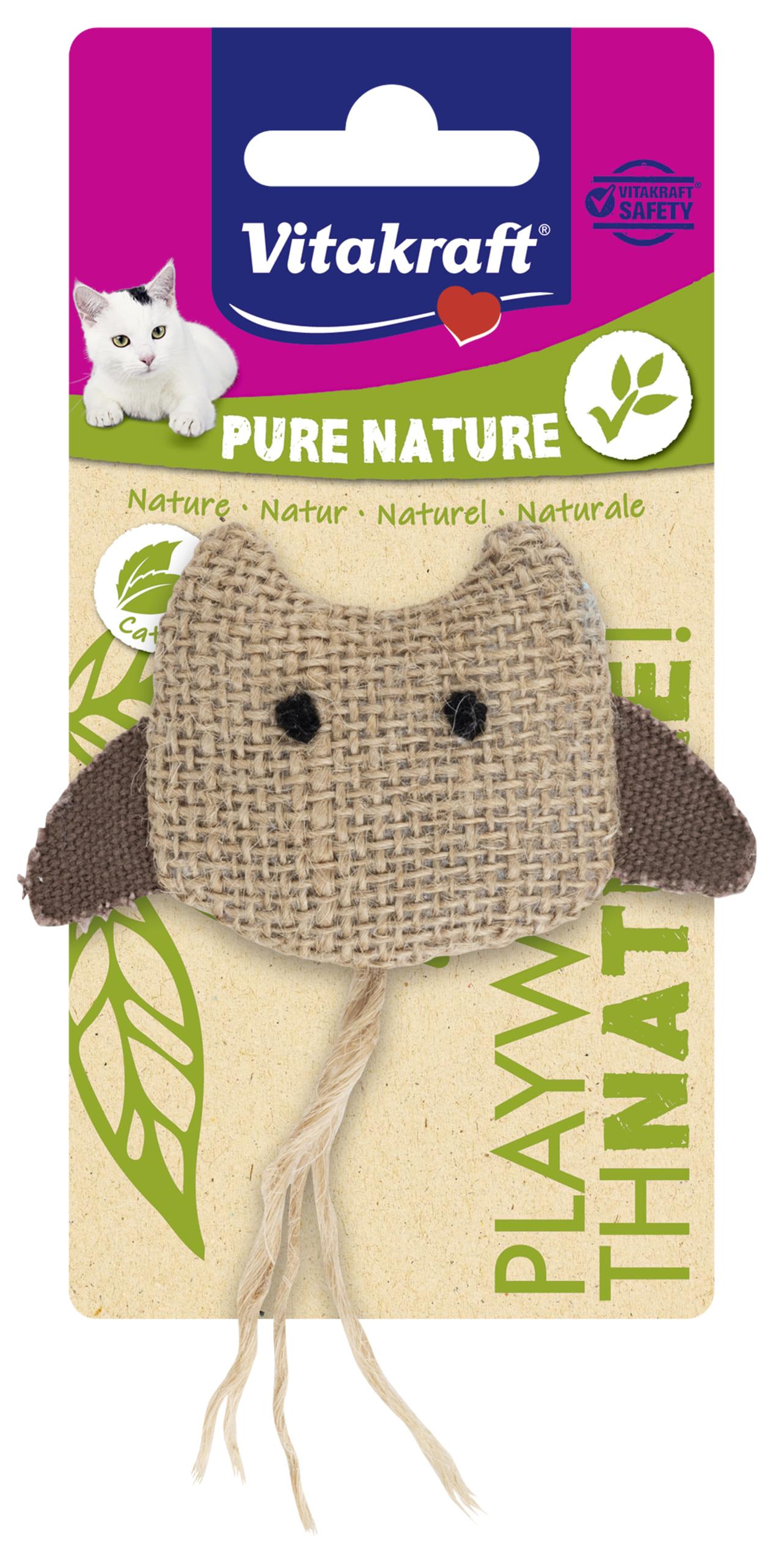 Vitakraft Katzenspielzeug Nature Eule mit Catnip
