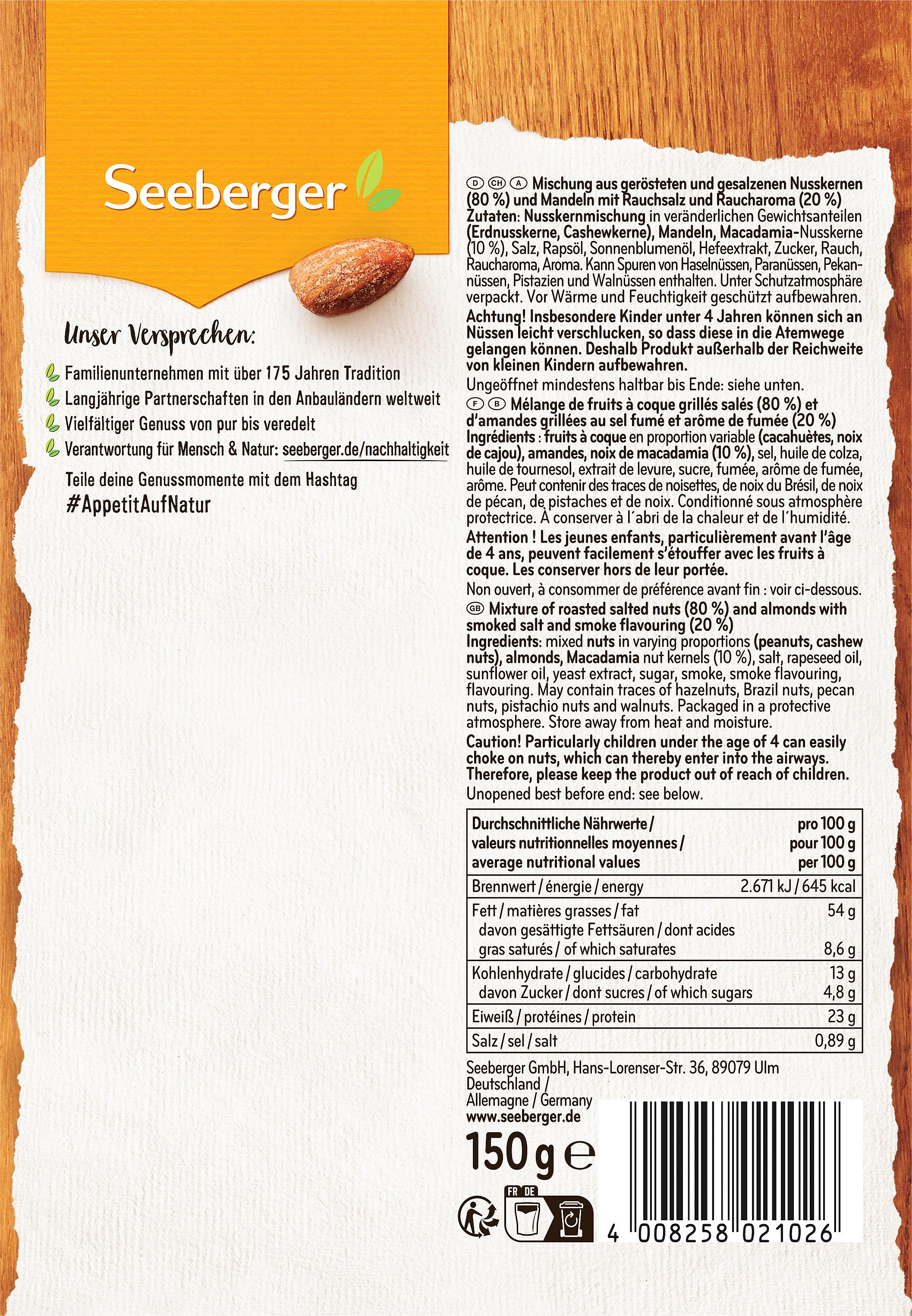 Produktbild Seeberger Edel-Nuss-Mix geröstet&gesalzen 2 von 3
