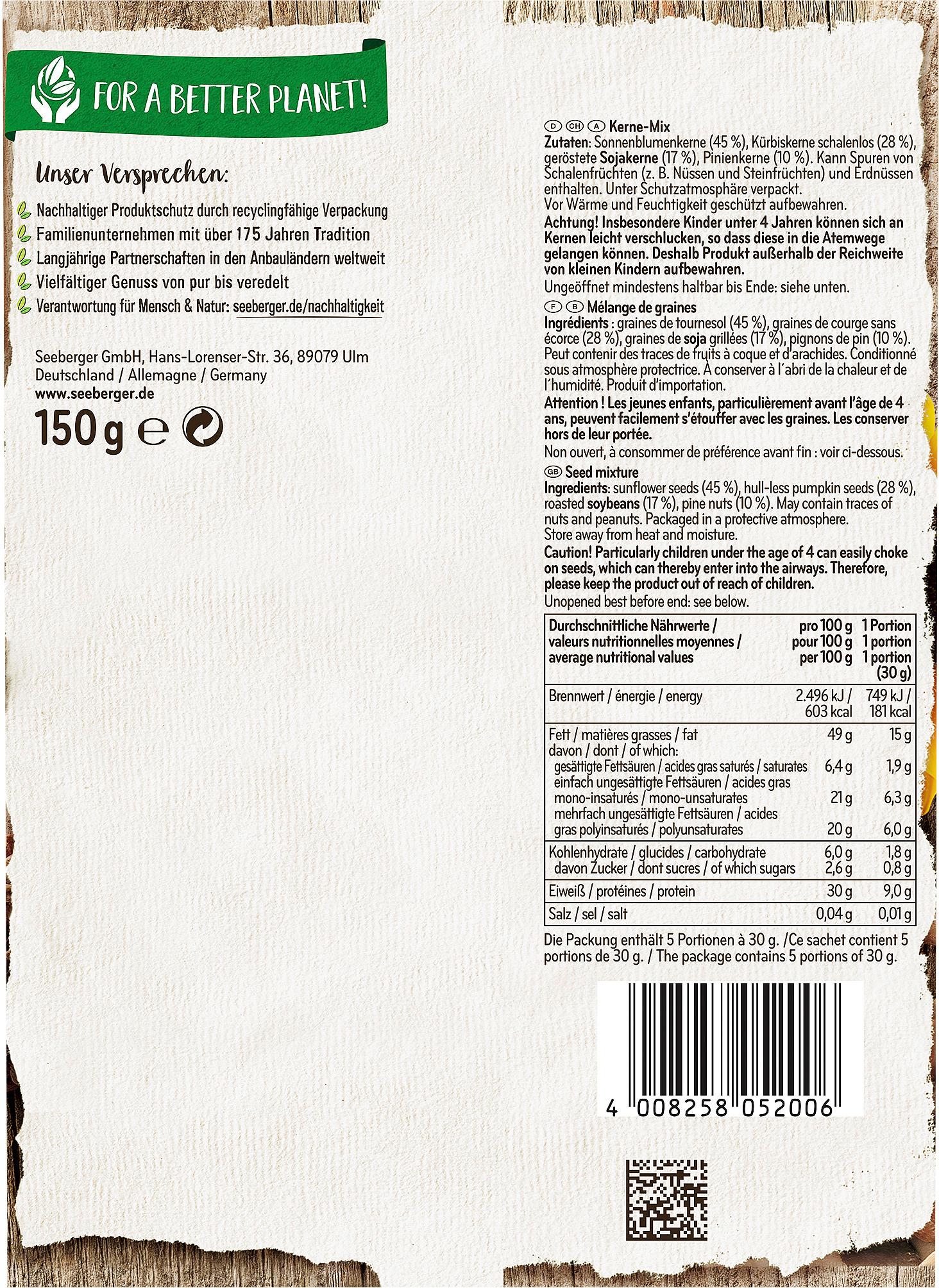 Produktbild Seeberger Vital-Kerne-Mix 2 von 3