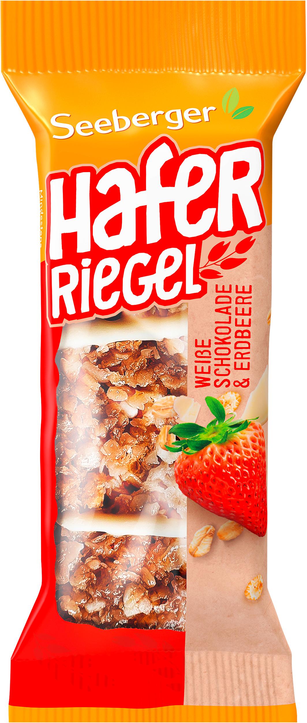 Seeberger Hafer Riegel Weiße Schokolade&Erdbeeren