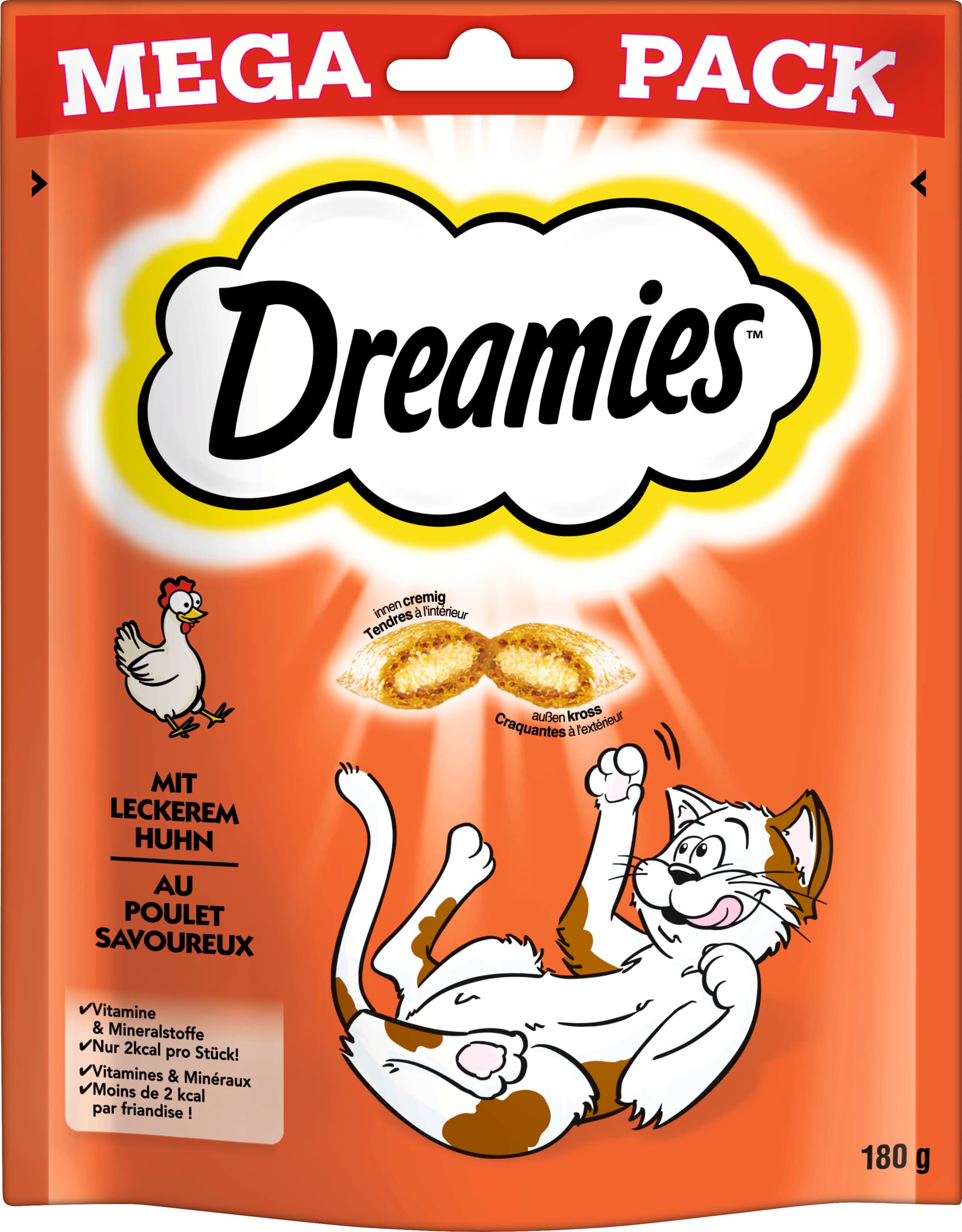 Dreamies Snacks Mega Pack mit Huhn