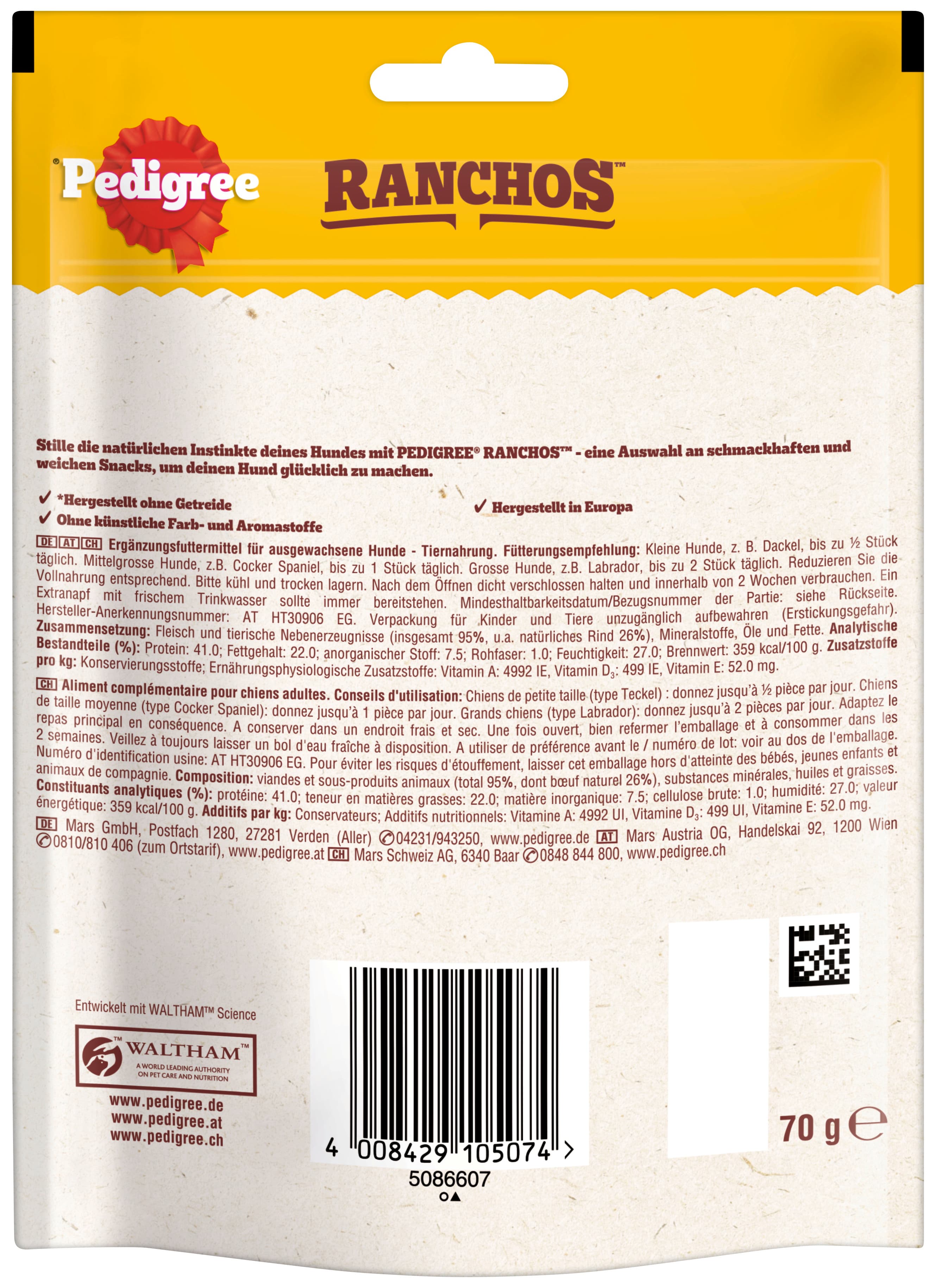 Produktbild Pedigree Ranchos Rind Hundesnack 2 von 2