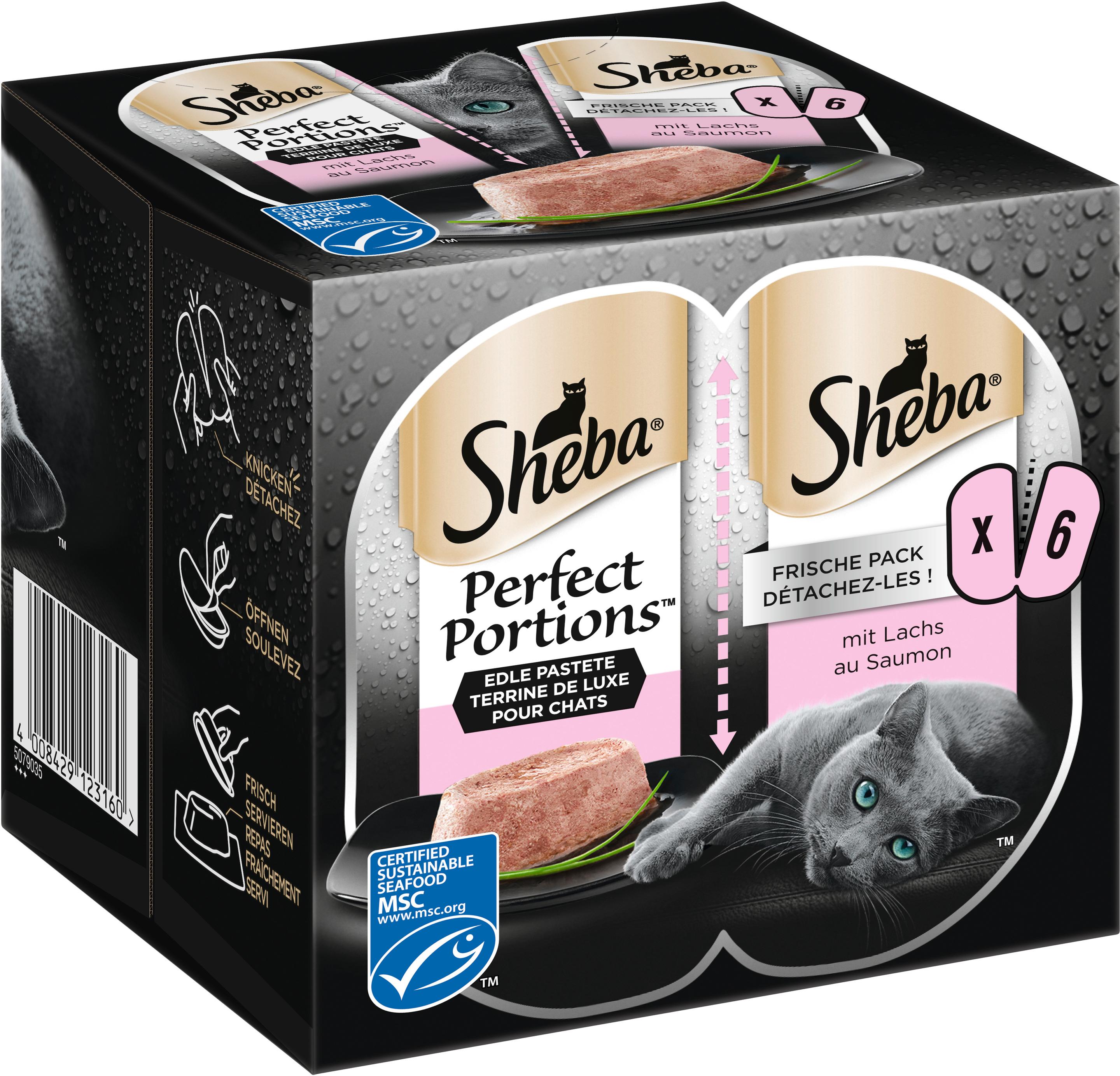 Produktbild SHEBA® Perfect Portions™ Edle Pastete mit Lachs Portionsbeutel 5 von 12