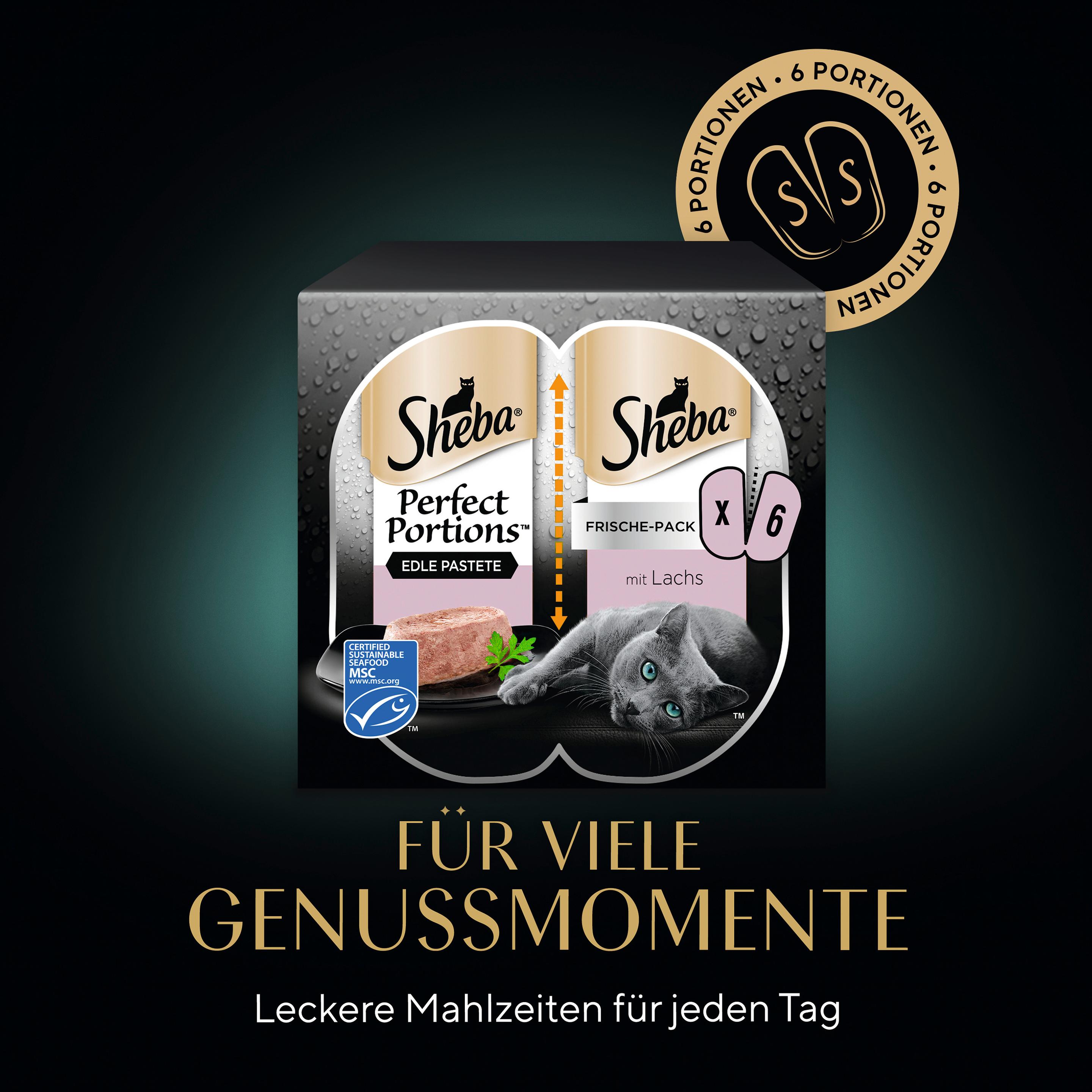 Produktbild SHEBA® Perfect Portions™ Edle Pastete mit Lachs Portionsbeutel 10 von 12