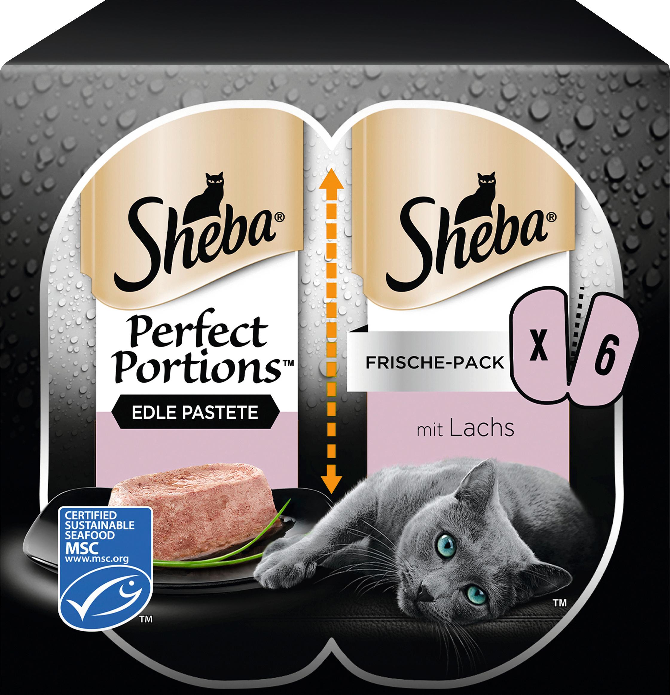 Produktbild SHEBA® Perfect Portions™ Edle Pastete mit Lachs Portionsbeutel 6 von 12