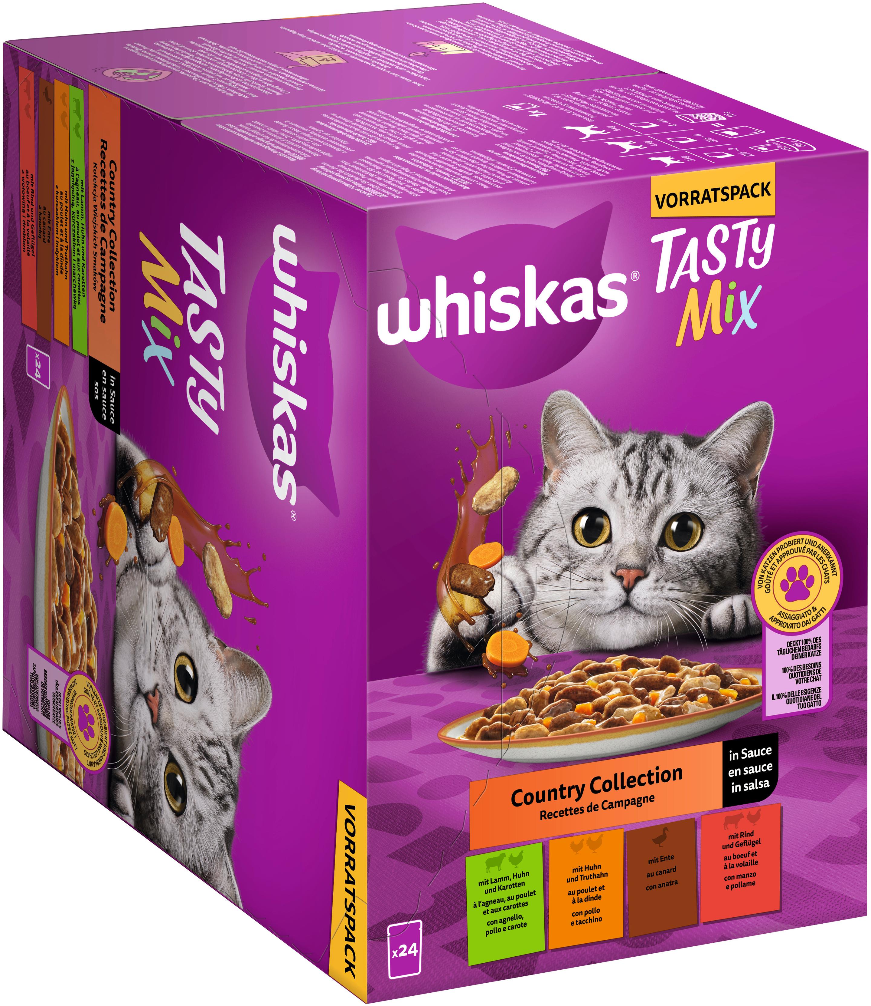 Produktbild Whiskas® Tasty Mix Portionsbeutel Country Collection in Sauce 24x85g 3 von 4