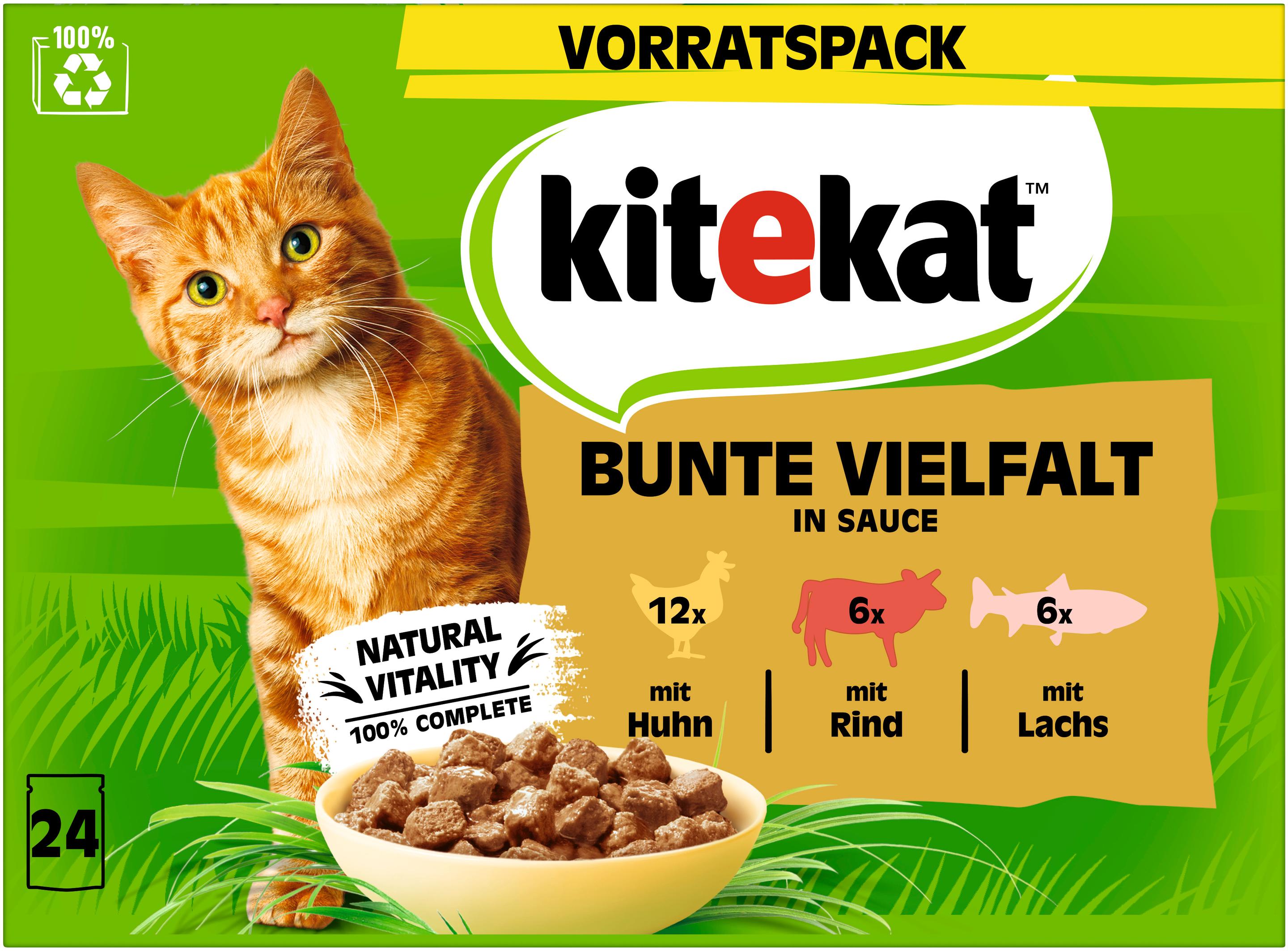 Kitekat Bute Vielfalt in Sauce Vorratspack