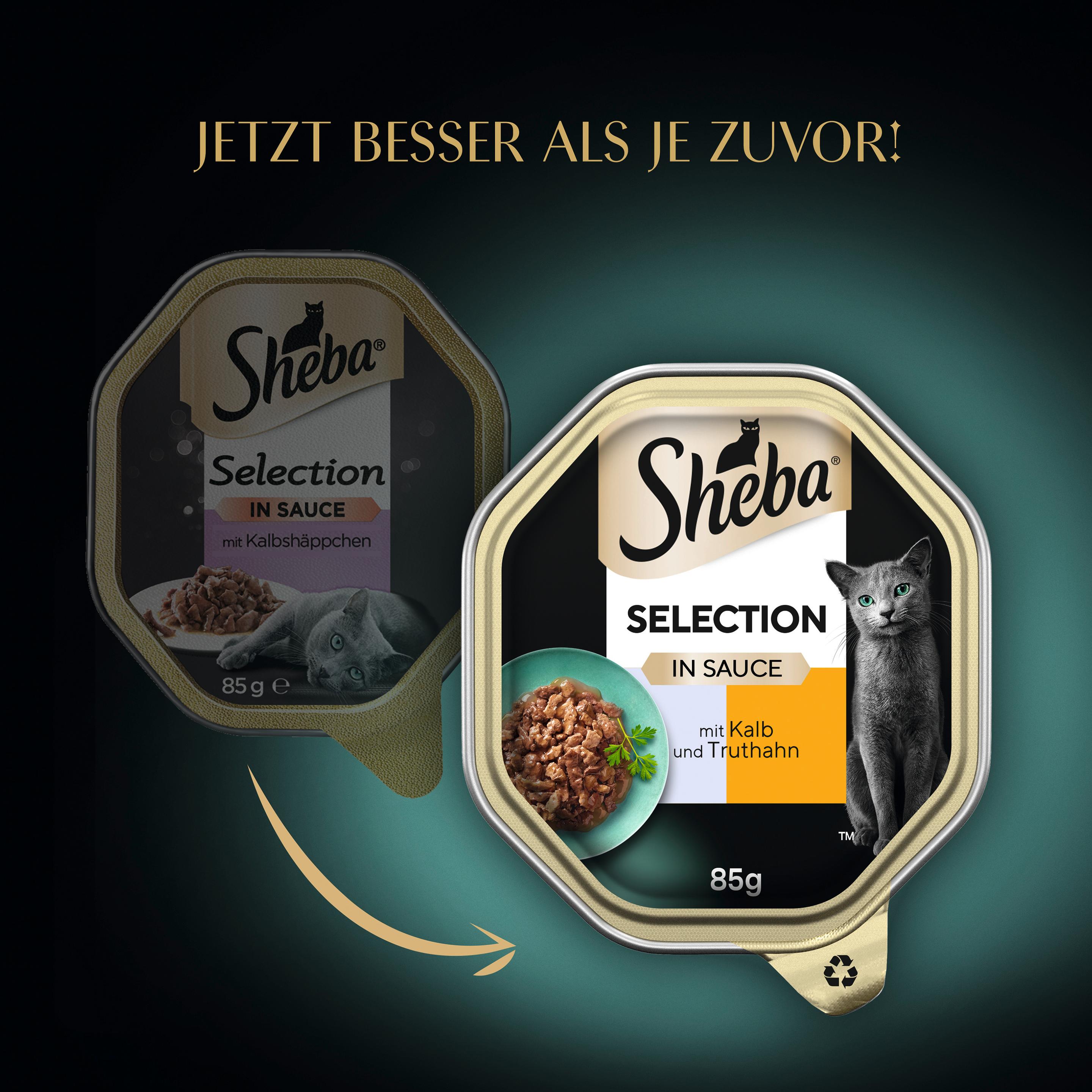 Produktbild SHEBA® Schale Selection in Sauce mit Kalbshäppchen 85g 6 von 10