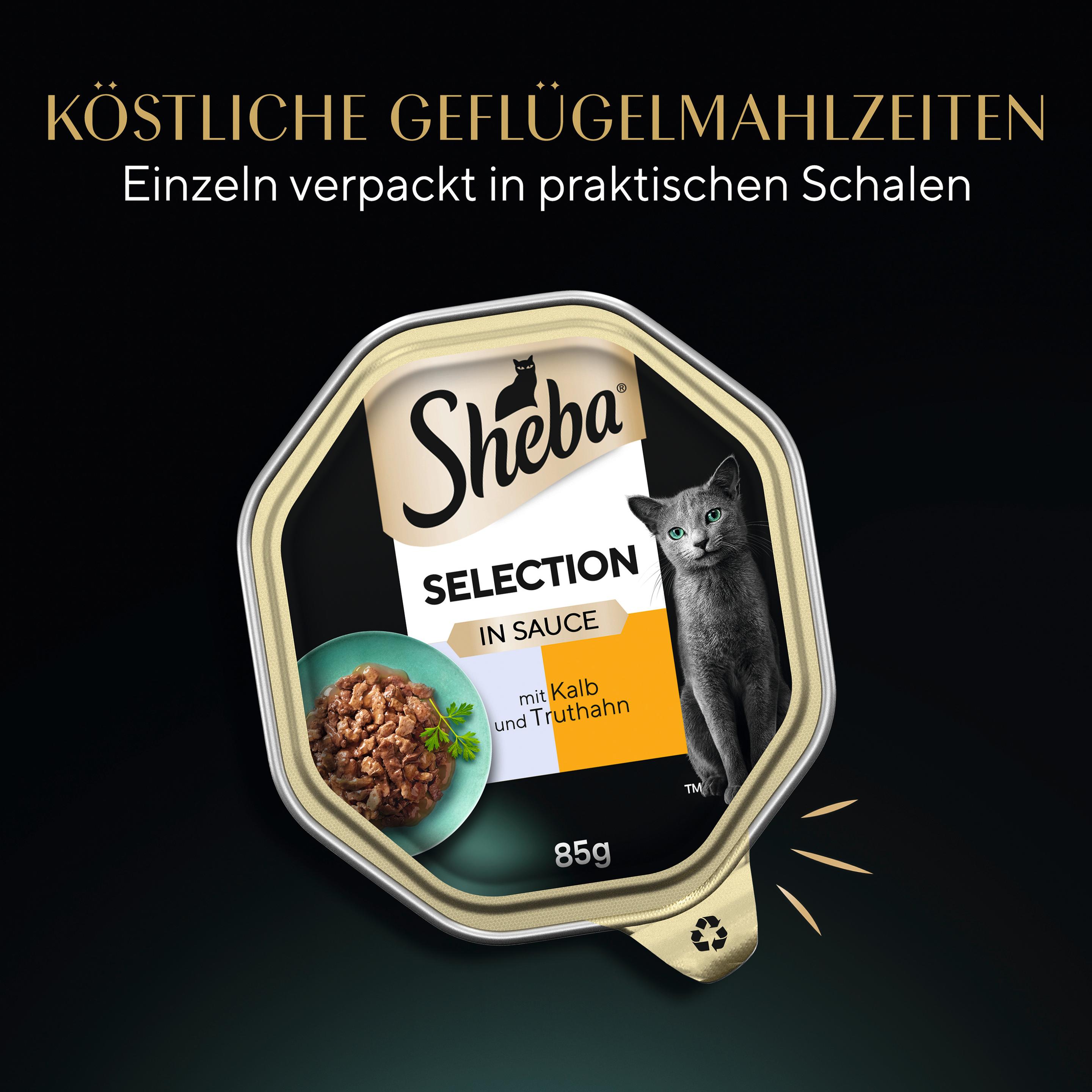 Produktbild SHEBA® Schale Selection in Sauce mit Kalbshäppchen 85g 9 von 10