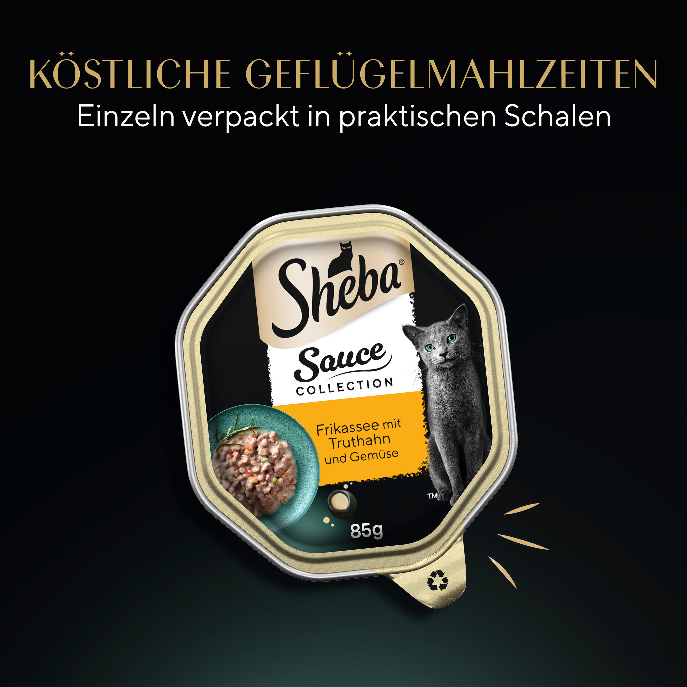 Produktbild SHEBA® Schale Sauce Spéciale Frikassee mit Truthahn und Gemüse 85g 8 von 12