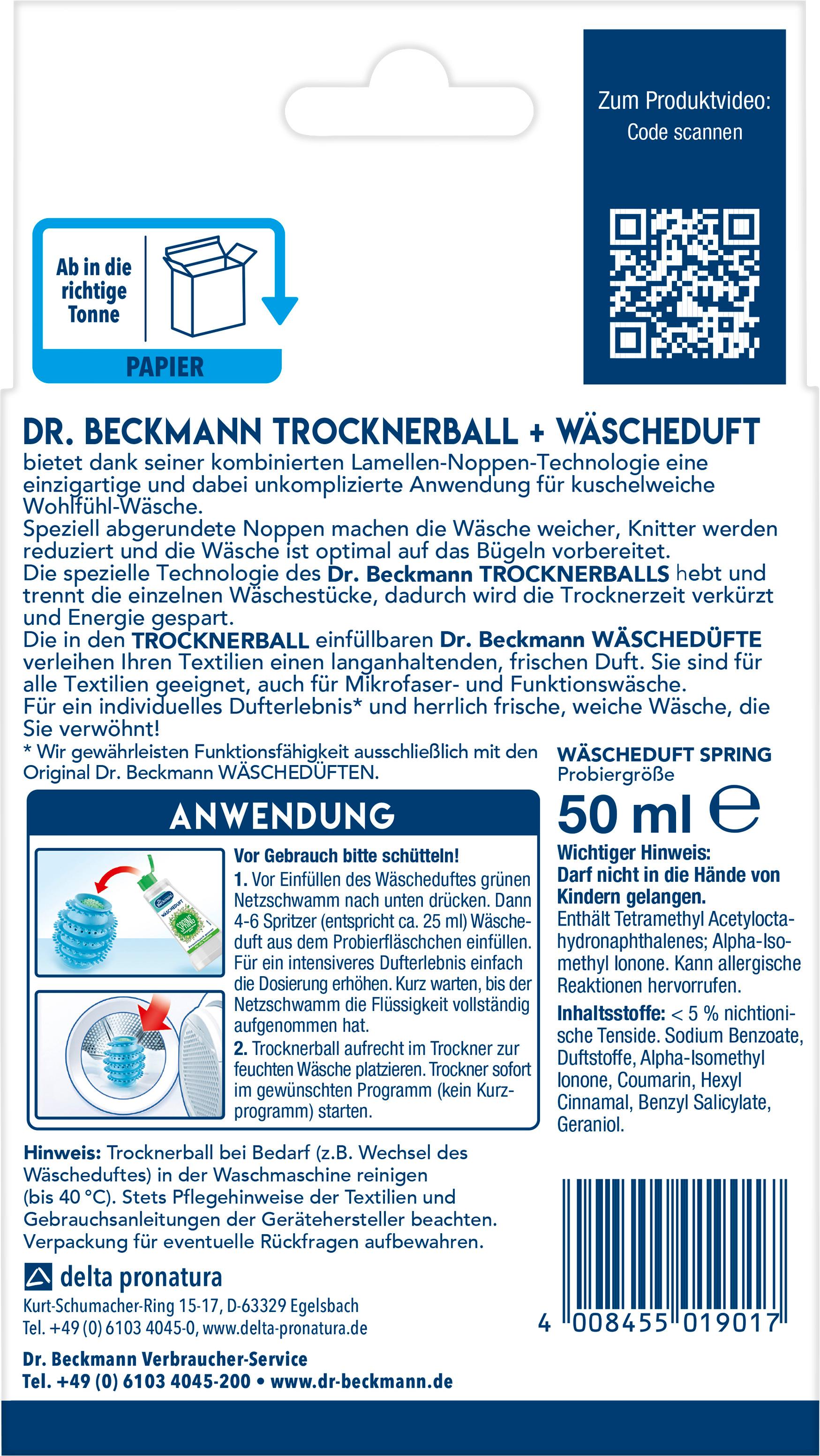 Produktbild Dr.Beckmann Trockner-Ball+Wäsche-Duft 2 von 2