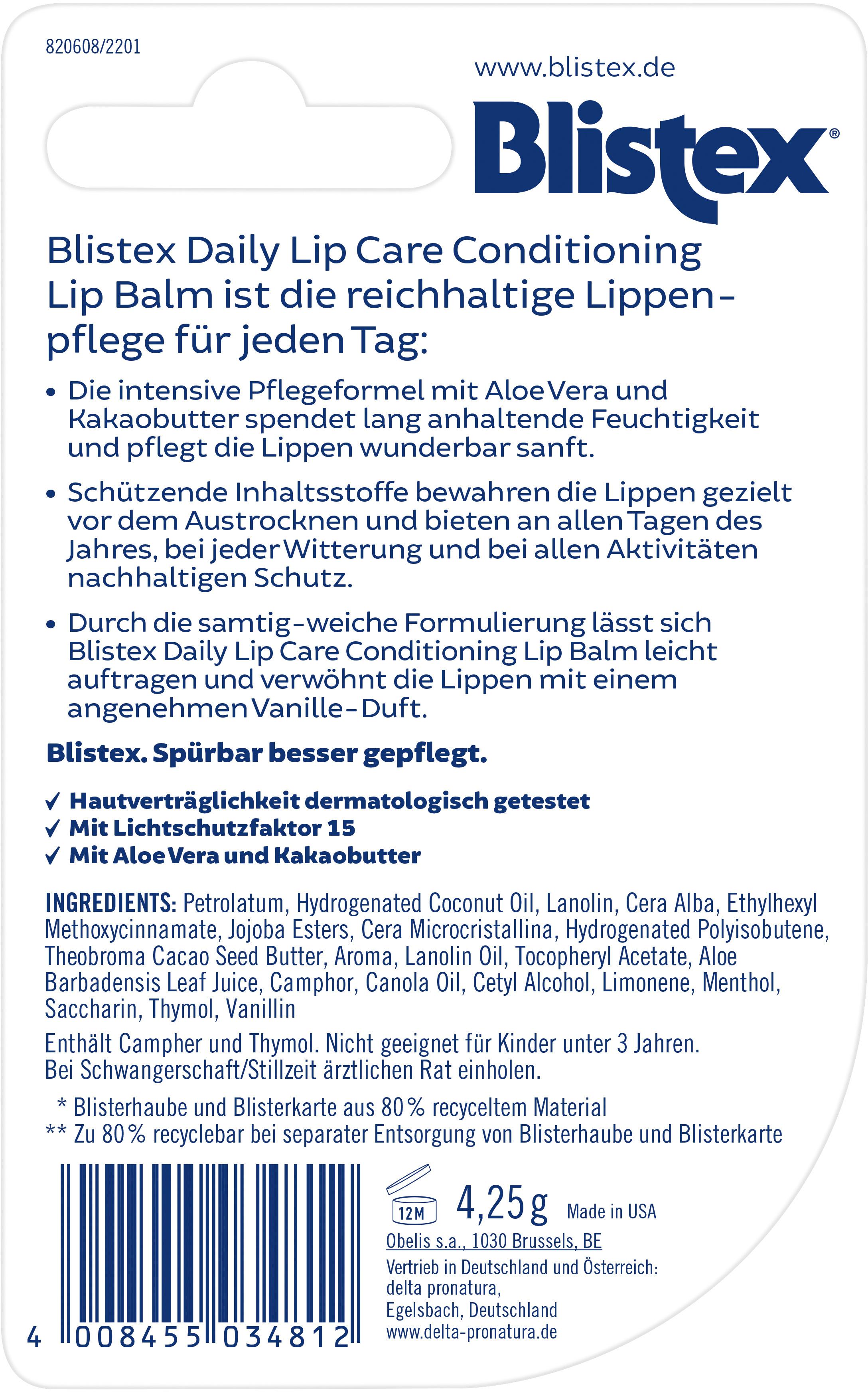 Produktbild Blistex Daily Lip Care LSF15 2 von 2