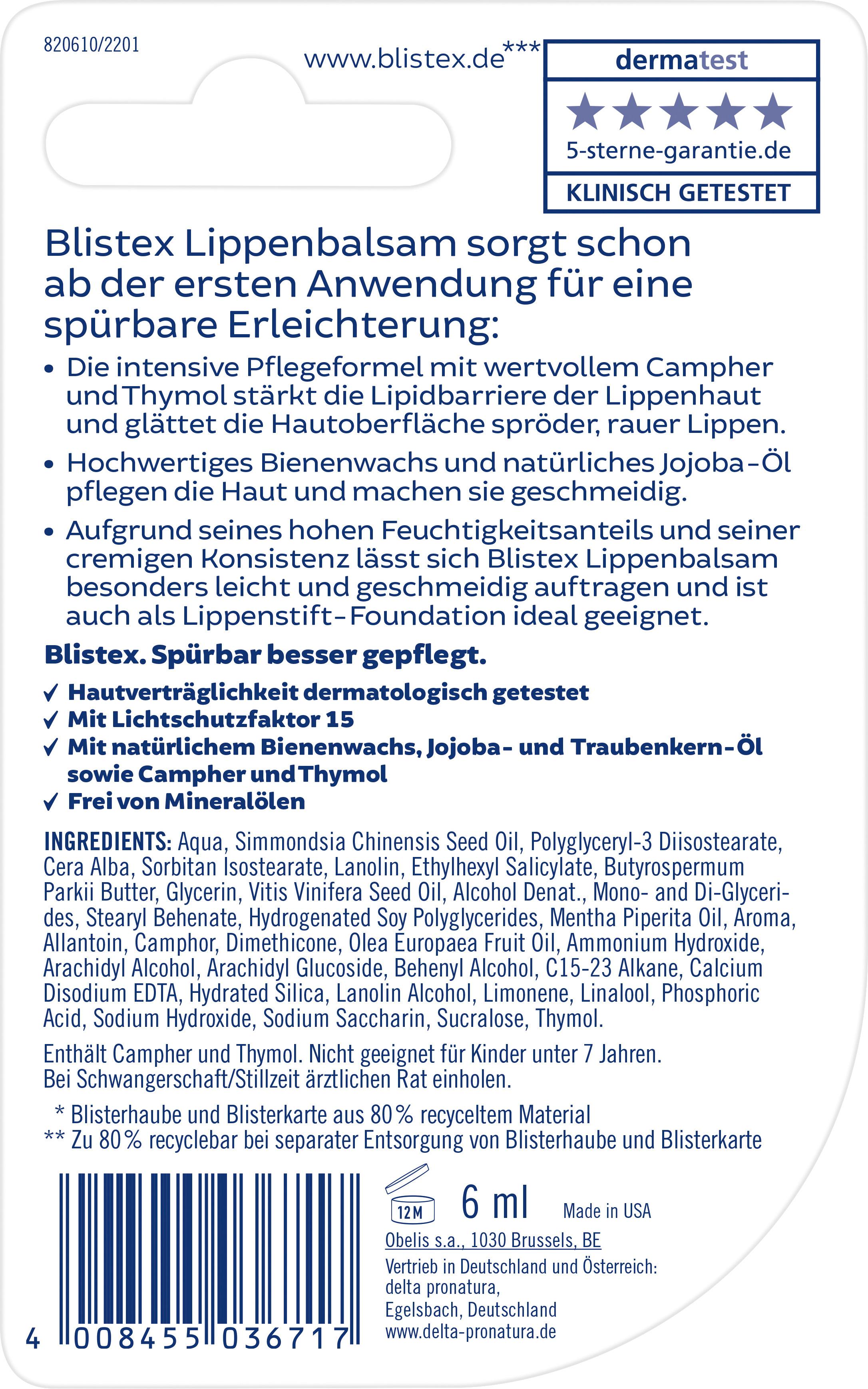 Produktbild Blistex Lippenbalsam Repair Care 2 von 2