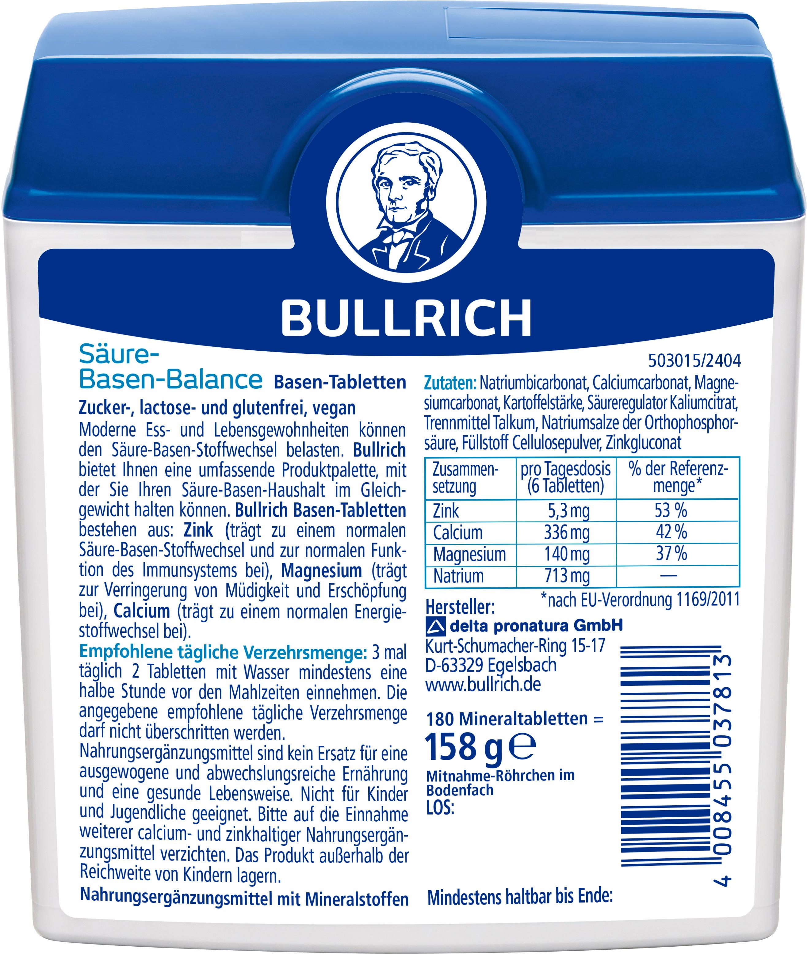 Produktbild Bullrich Säure-Basen-Balance Basen-Tabletten 2 von 2