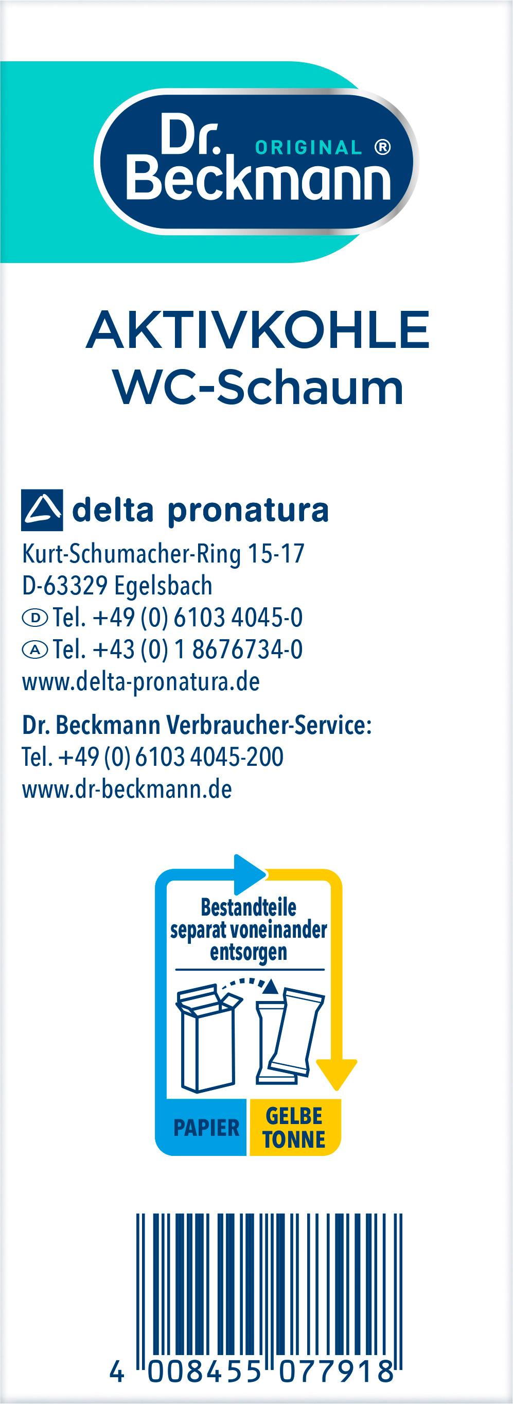 Produktbild Dr.Beckmann Aktivkohle WC-Schaum 3x100g 4 von 4