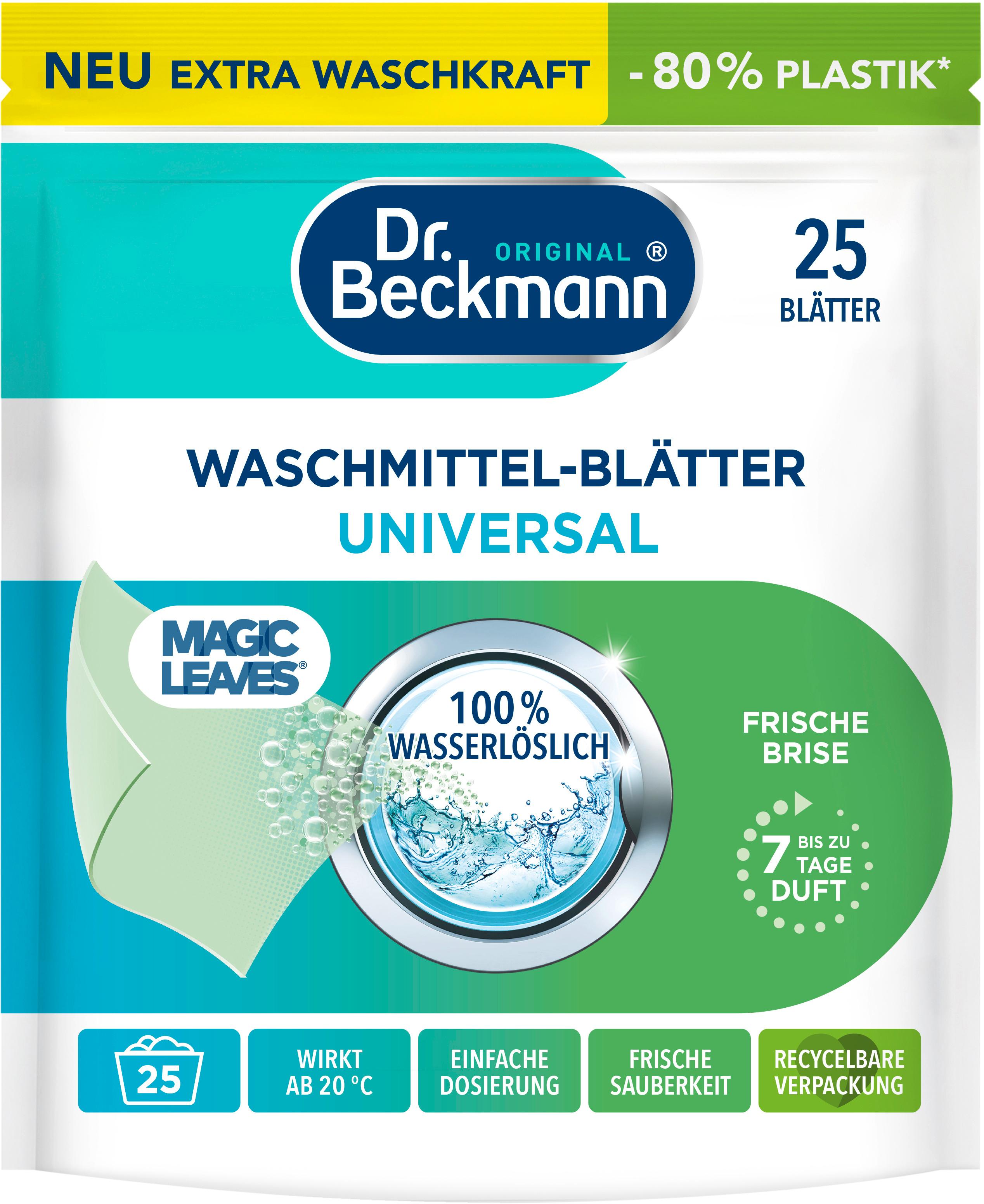 Dr. Beckmann Magic Leaves Waschmittelblätter Universal
