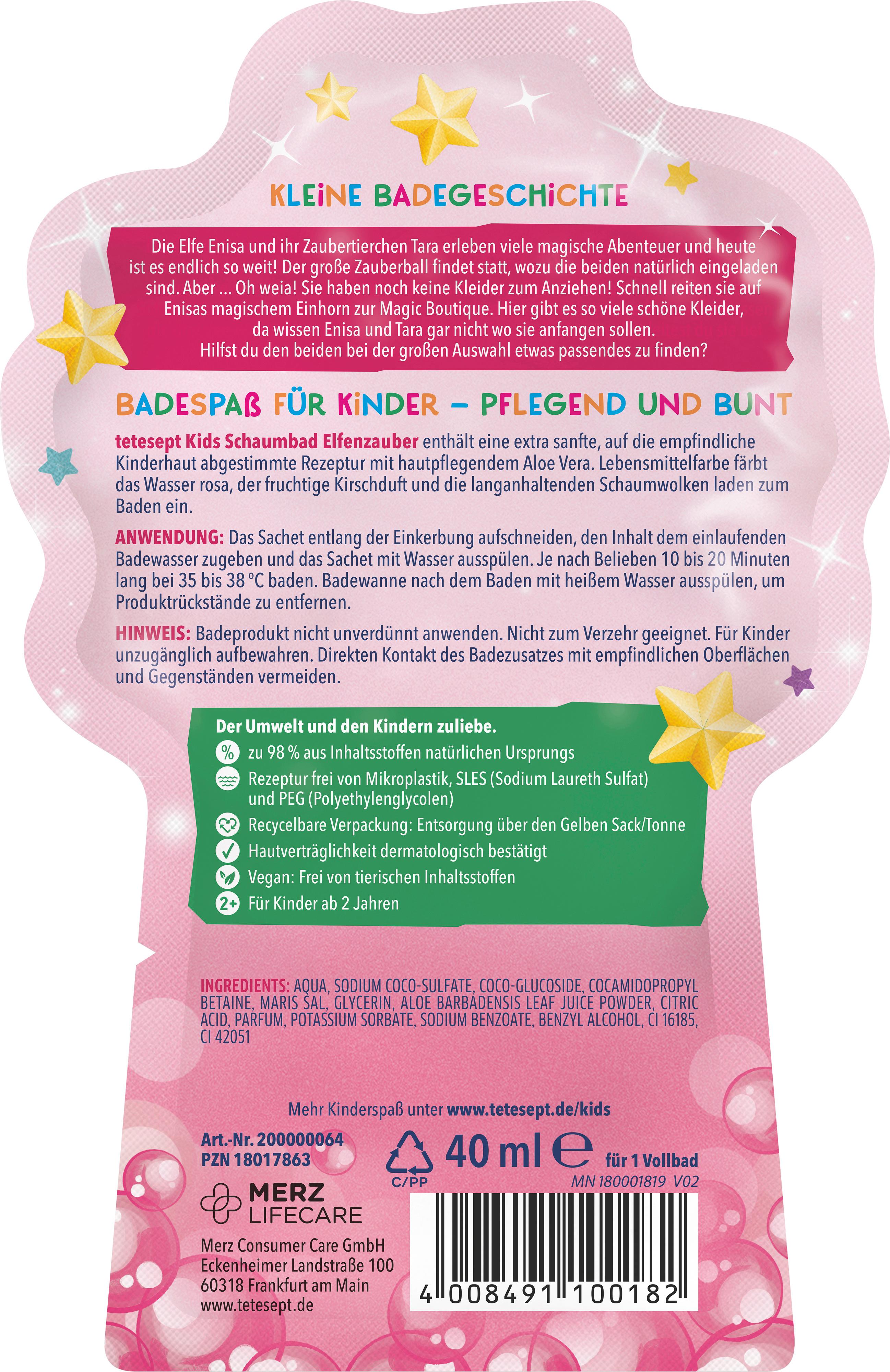 Produktbild tetesept Kids Schaumbad Elfenzauber 5 von 5