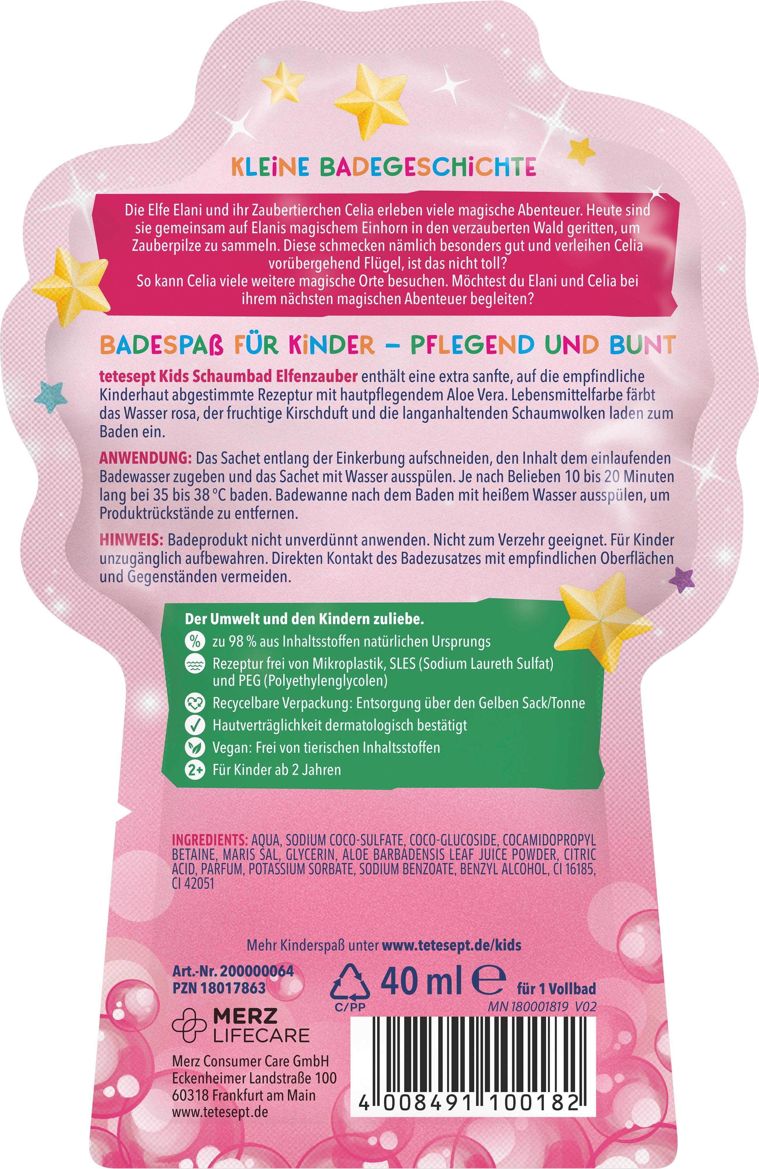 Produktbild tetesept Kids Schaumbad Elfenzauber 2 von 5