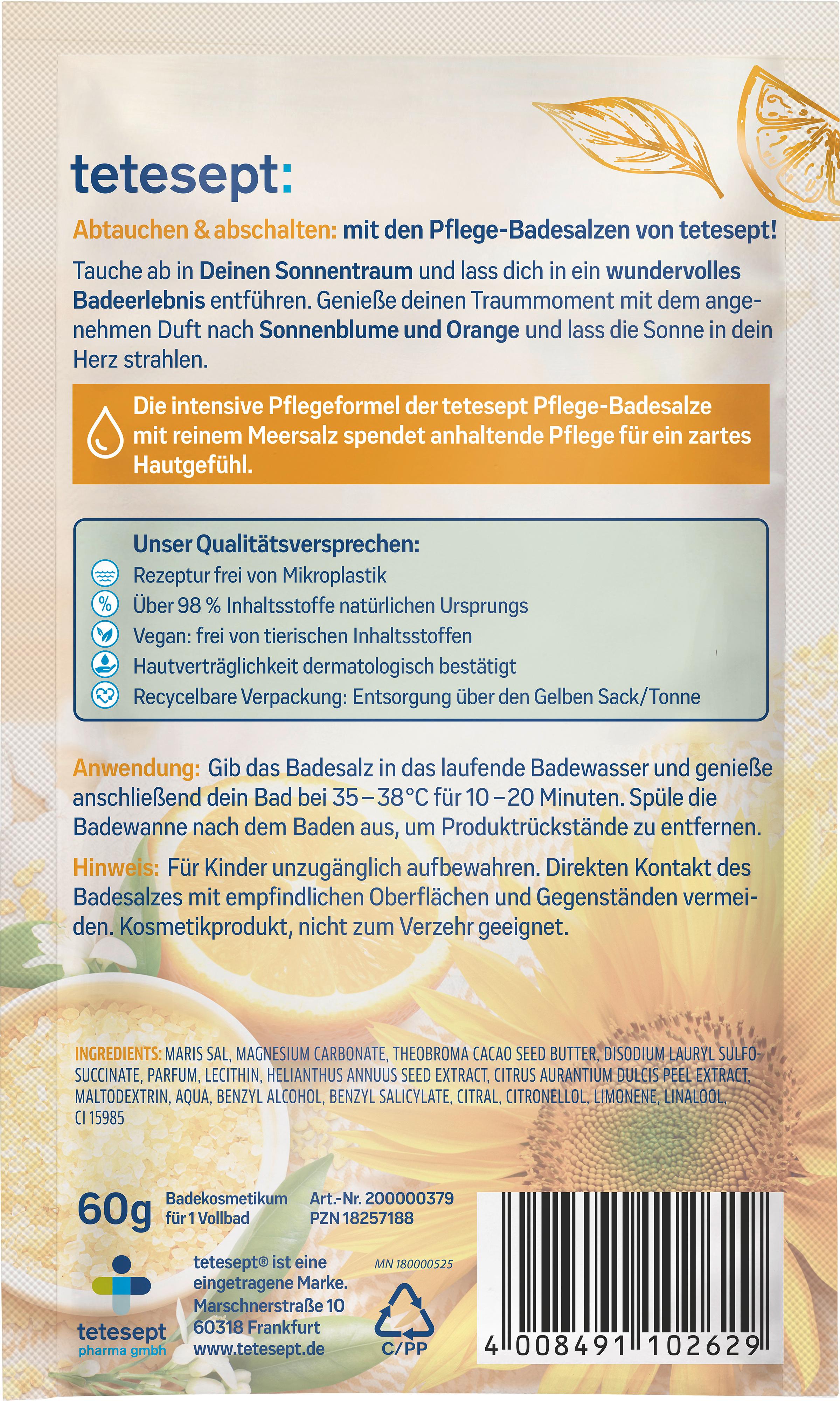 Produktbild tetesept Badesalz Dein Sonnentraum 2 von 2